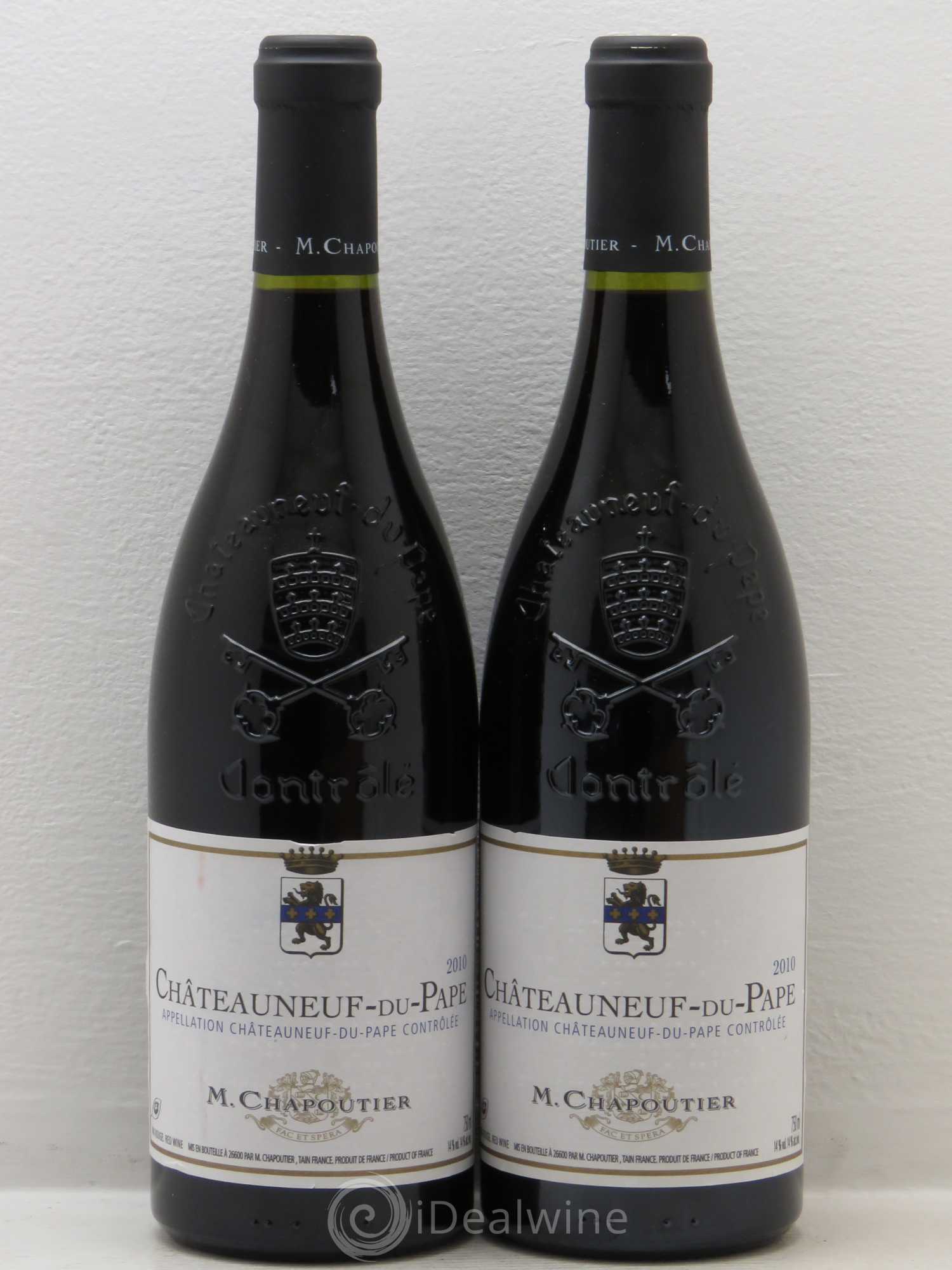 Châteauneuf-du-Pape Chapoutier 2010 - Lot de 2 bouteilles - 0