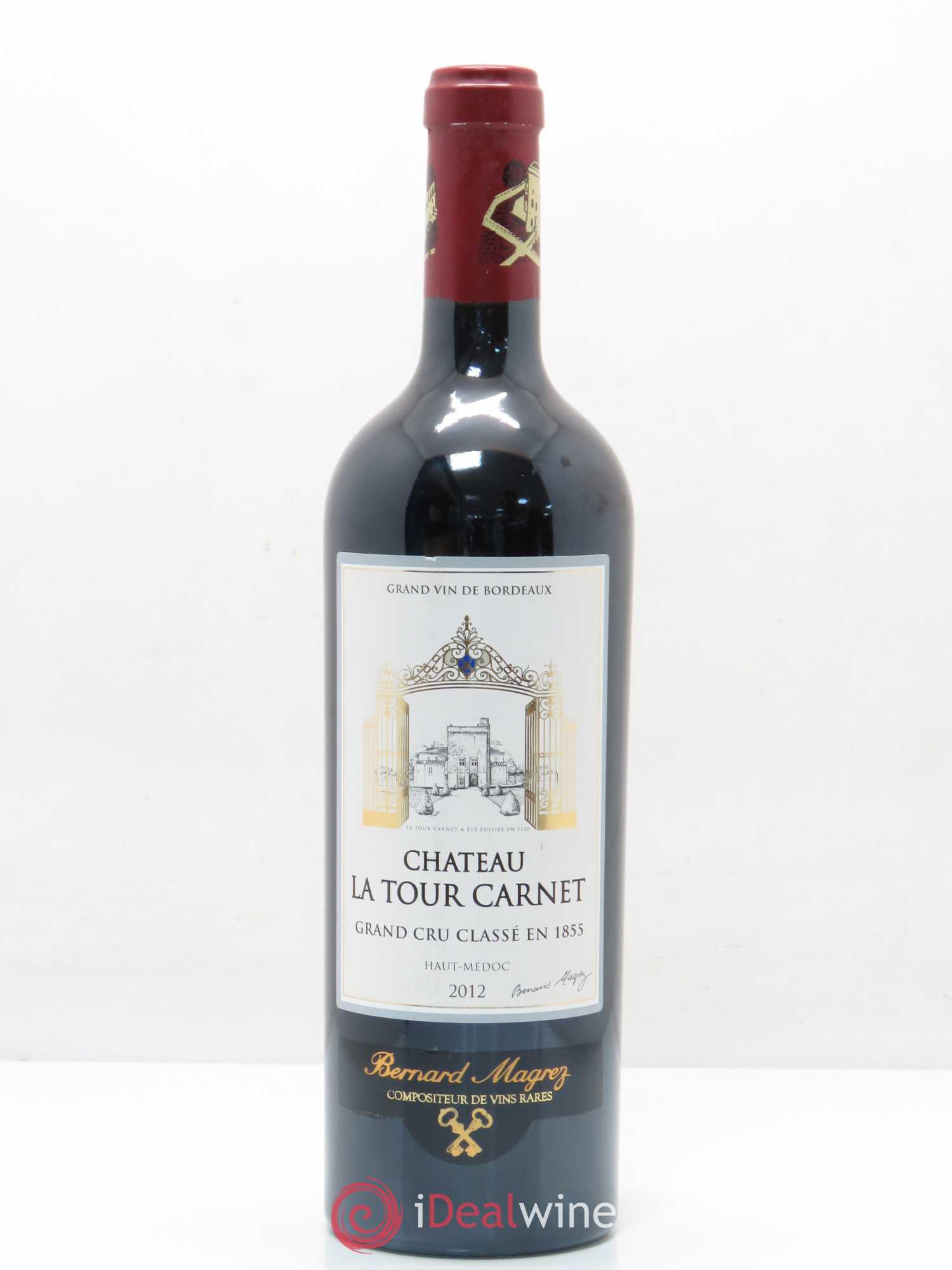 Château la Tour Carnet 4ème Grand Cru Classé 2012 - Lot de 1 bouteille - 0