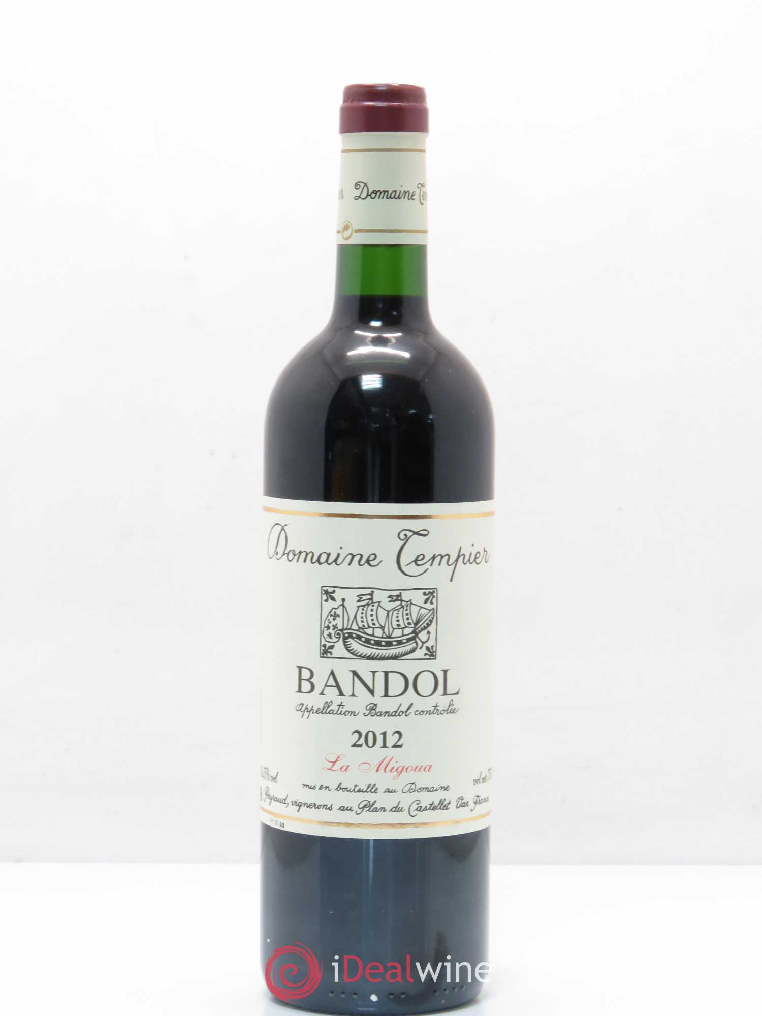 Bandol Domaine Tempier Cuvée La Migoua Famille Peyraud 2012 - Lot de 1 bouteille - 0