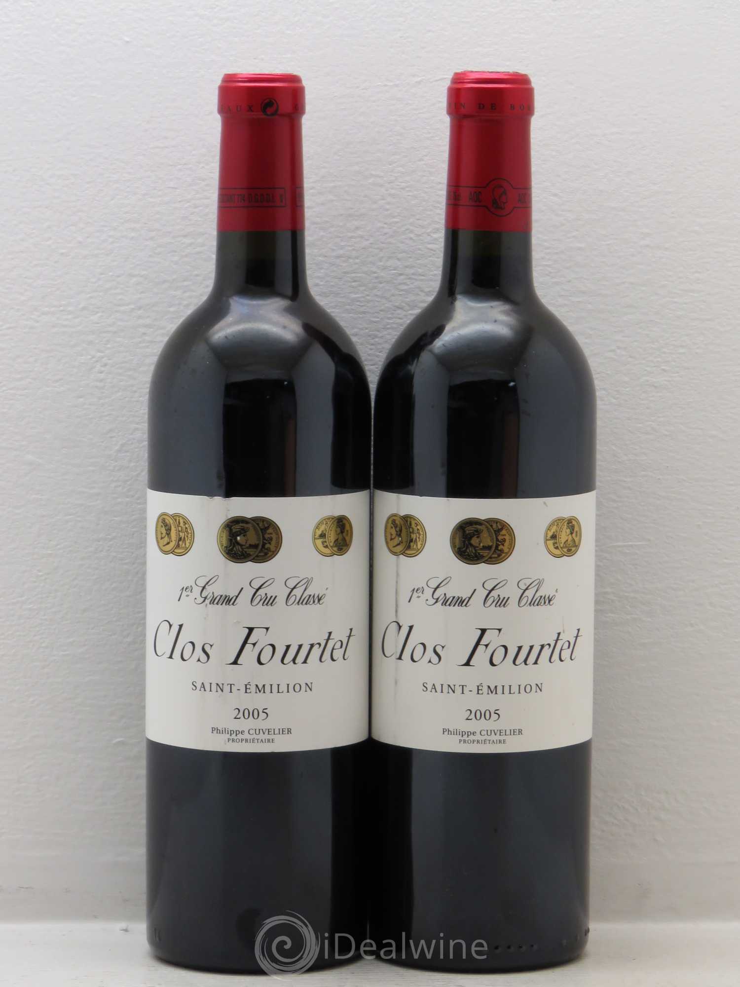 Clos Fourtet 1er Grand Cru Classé B 2005 - Lot de 2 bouteilles - 0