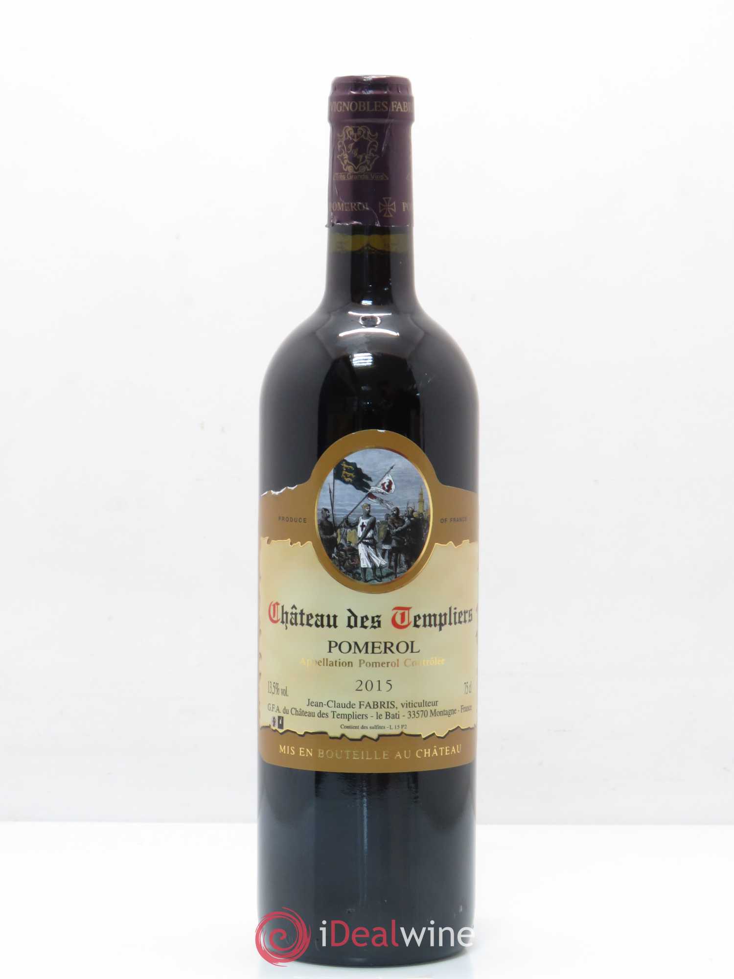Pomerol Château Templiers 2015 - Posten von 1 Flasche - 0