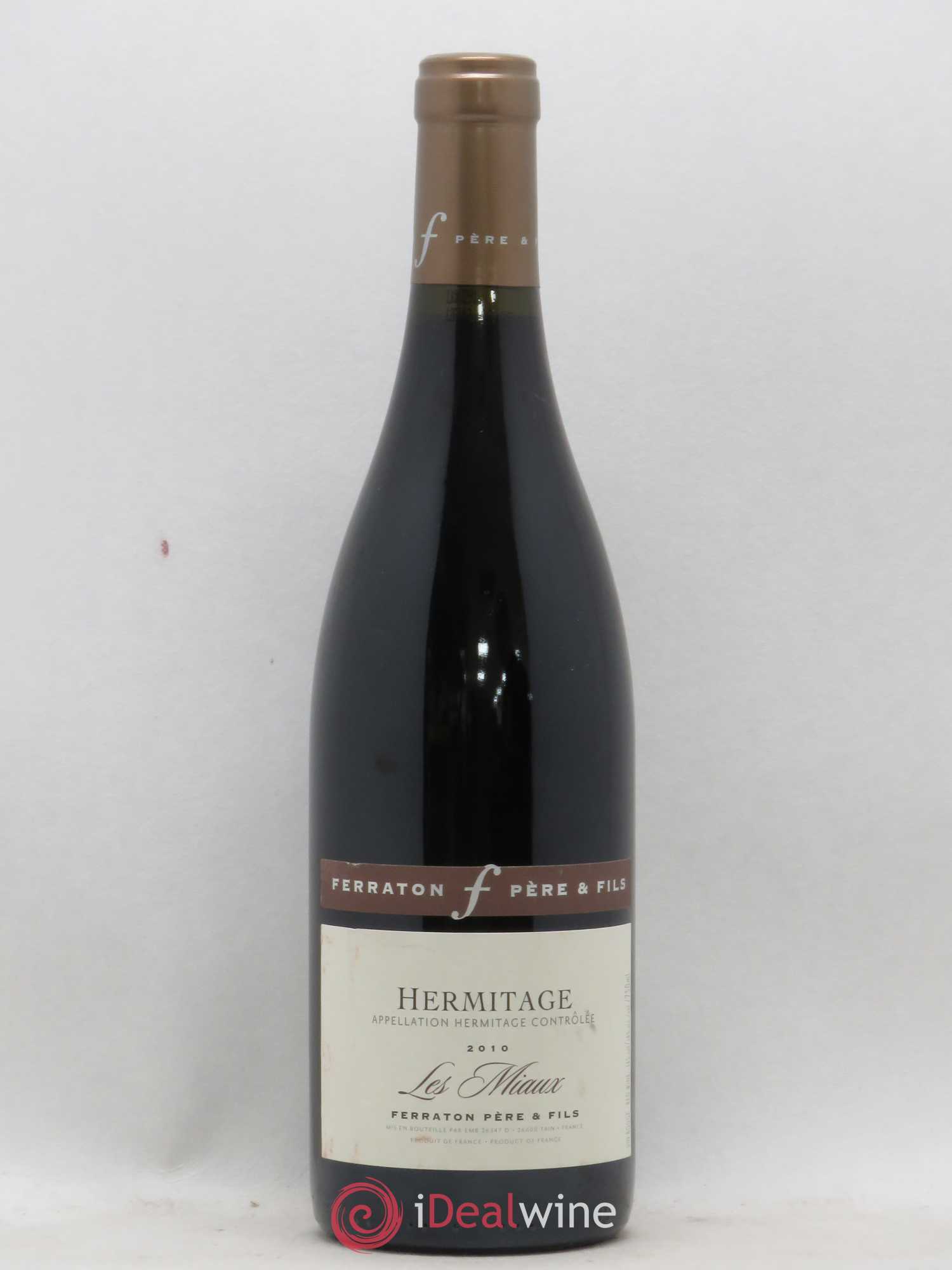 Hermitage Les Miaux Ferraton Père et Fils (Domaine) 2010 - Lot de 1 bouteille - 0