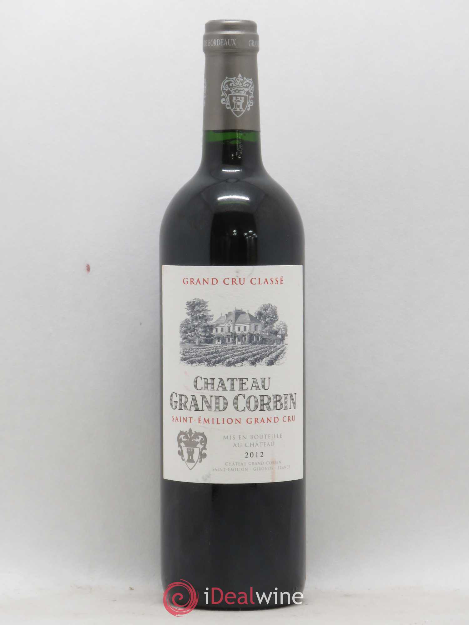 Château Grand Corbin Grand Cru Classé 2012 - Lot de 1 bouteille - 0