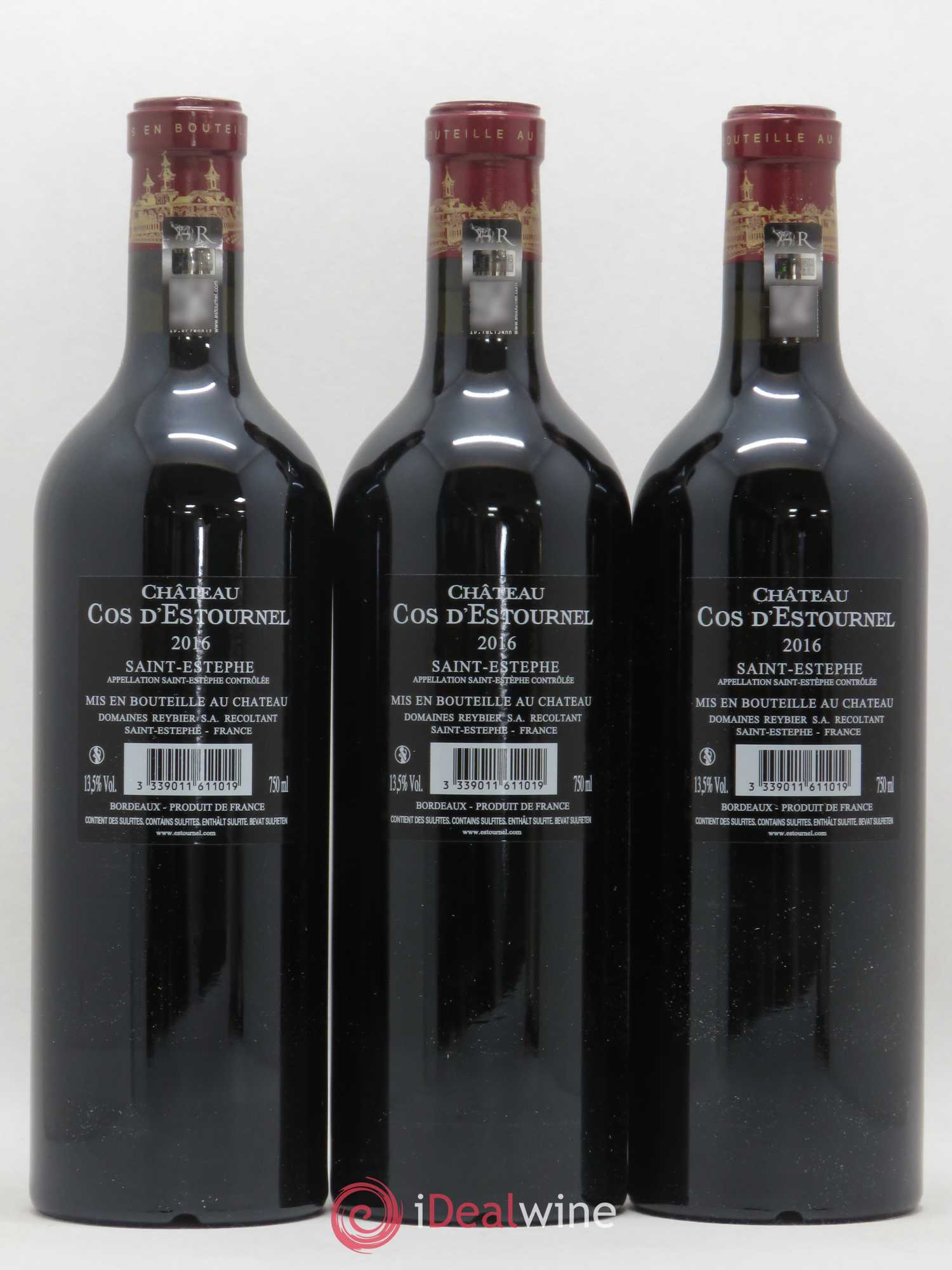 Cos d'Estournel 2ème Grand Cru Classé 2016 - Lot de 3 bouteilles - 1
