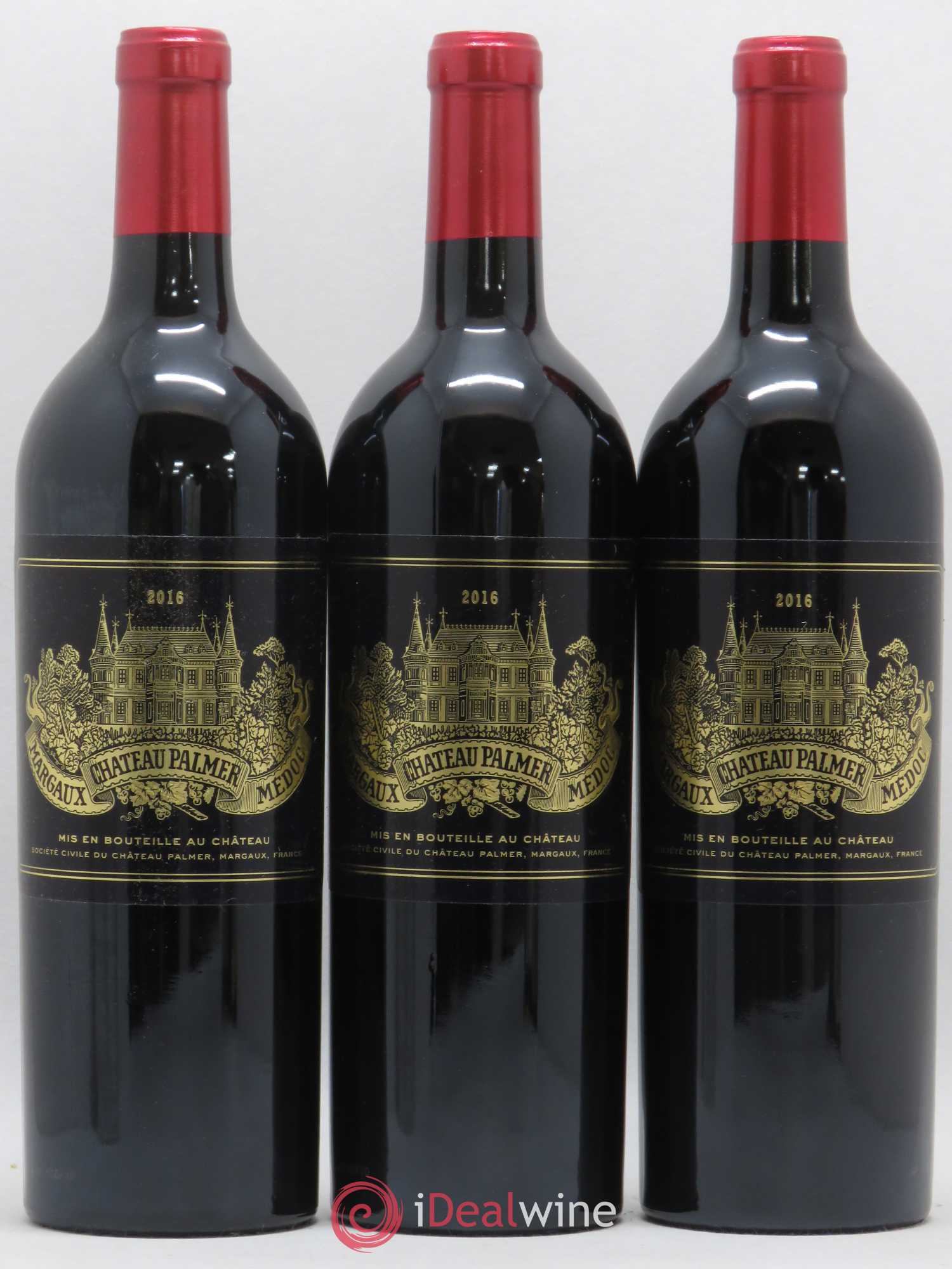 Château Palmer 3ème Grand Cru Classé 2016 - Lot de 3 bouteilles - 0