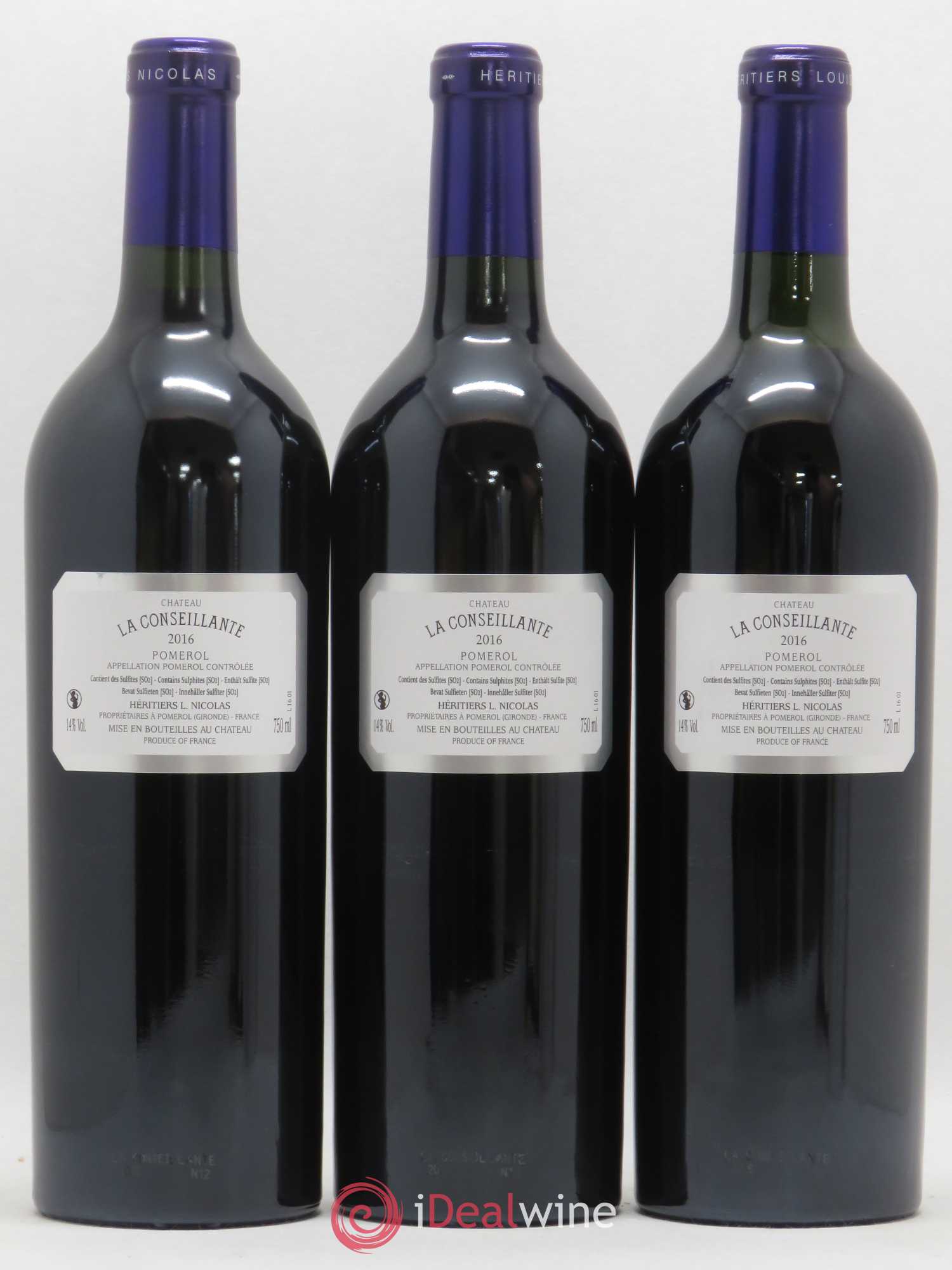 Château la Conseillante 2016 - Lot de 3 bouteilles - 1