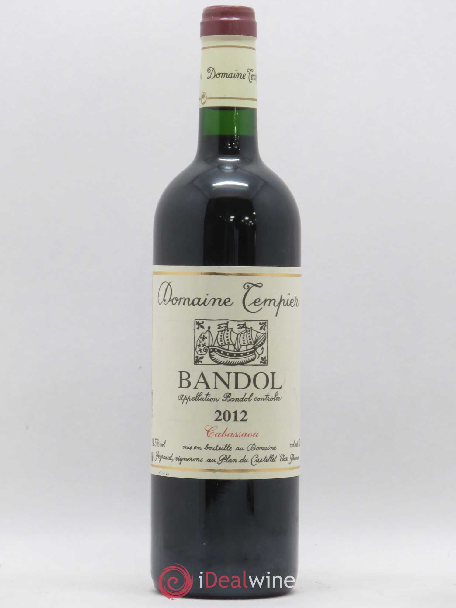 Bandol Domaine Tempier Cuvée Cabassaou Famille Peyraud 2012 - Lot de 1 bouteille - 0