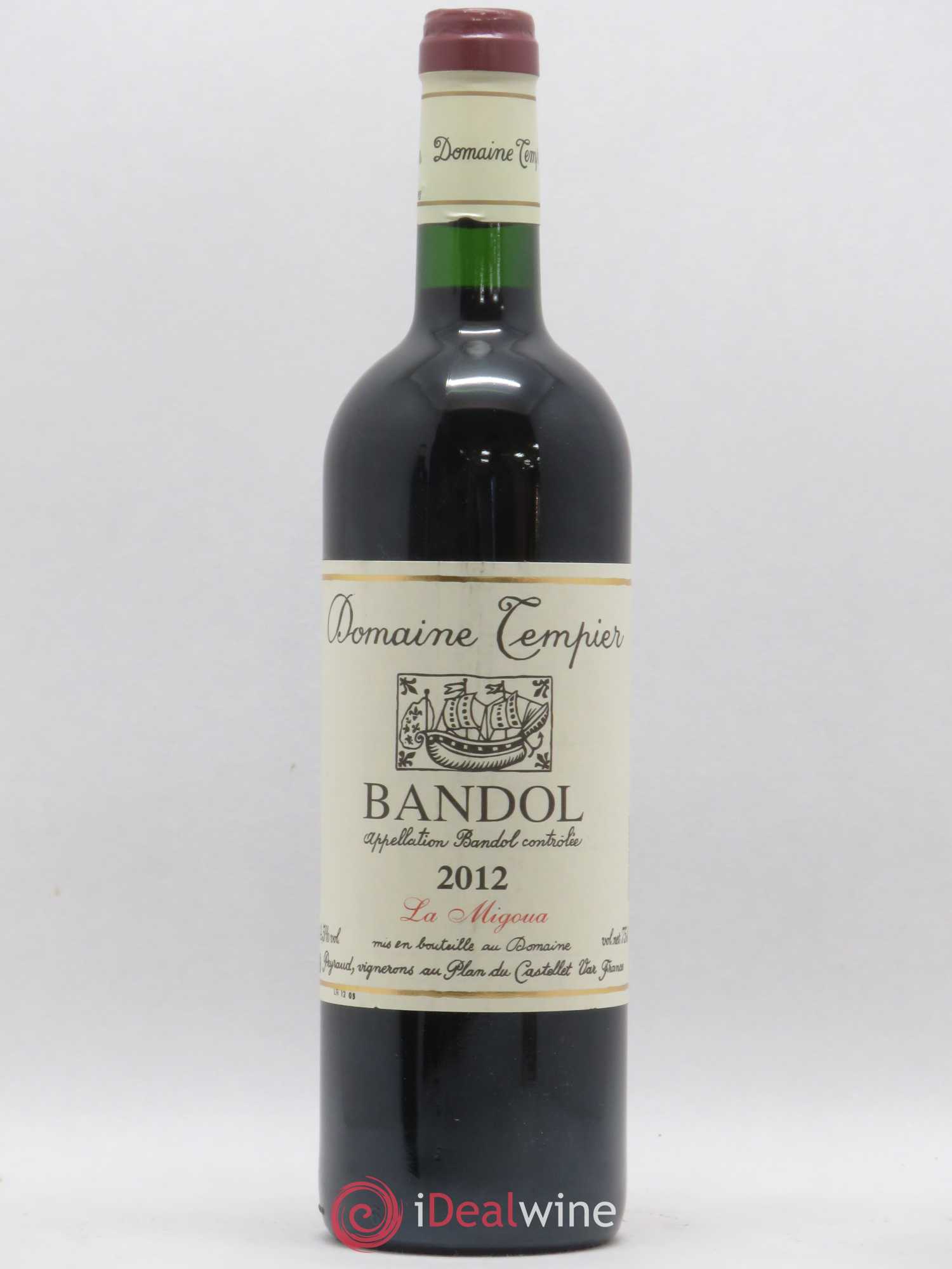 Bandol Domaine Tempier Cuvée La Migoua Famille Peyraud 2012 - Lot de 1 bouteille - 0