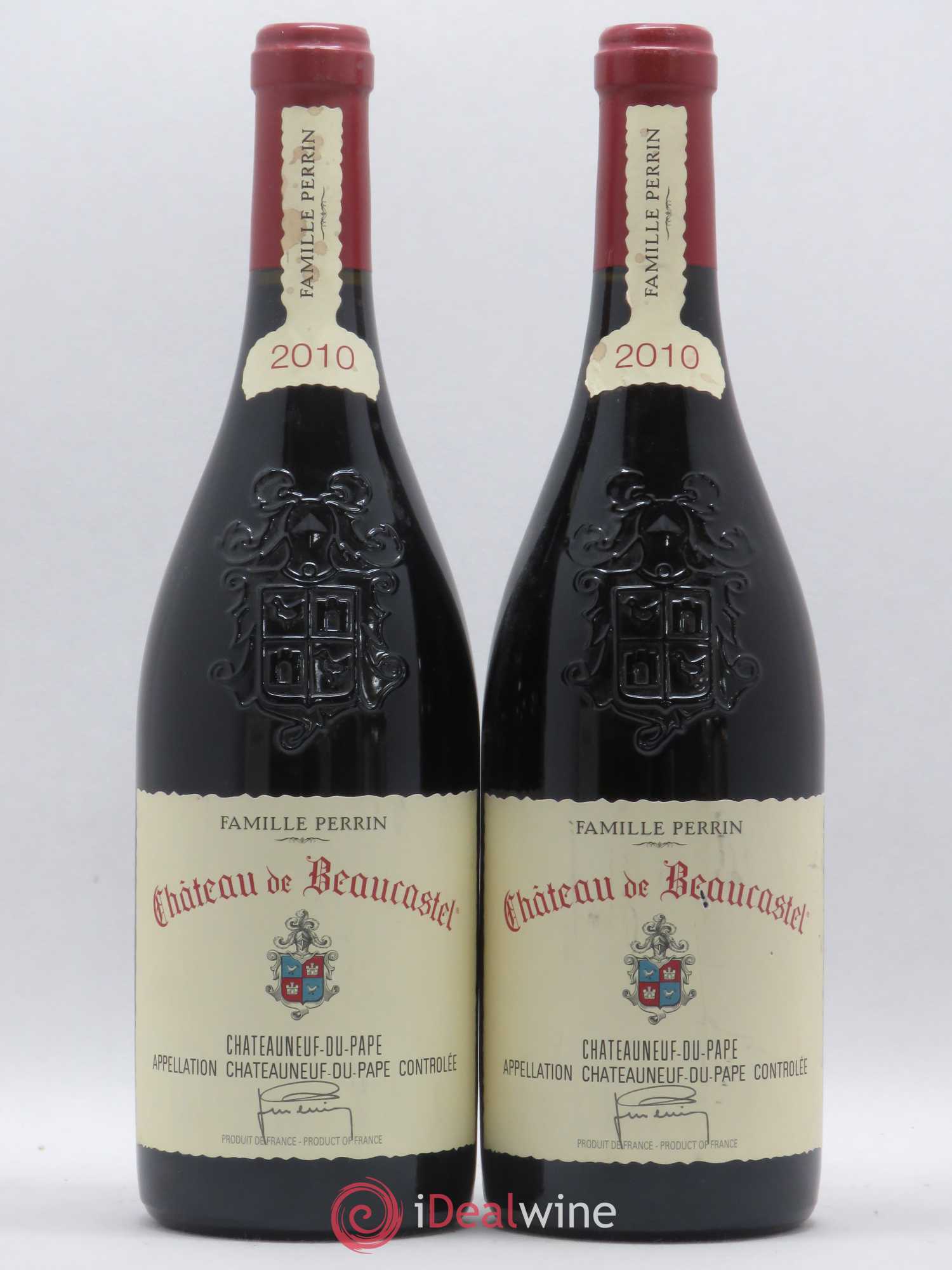 Châteauneuf-du-Pape Château de Beaucastel Famille Perrin 2010 - Lot de 2 bouteilles - 0