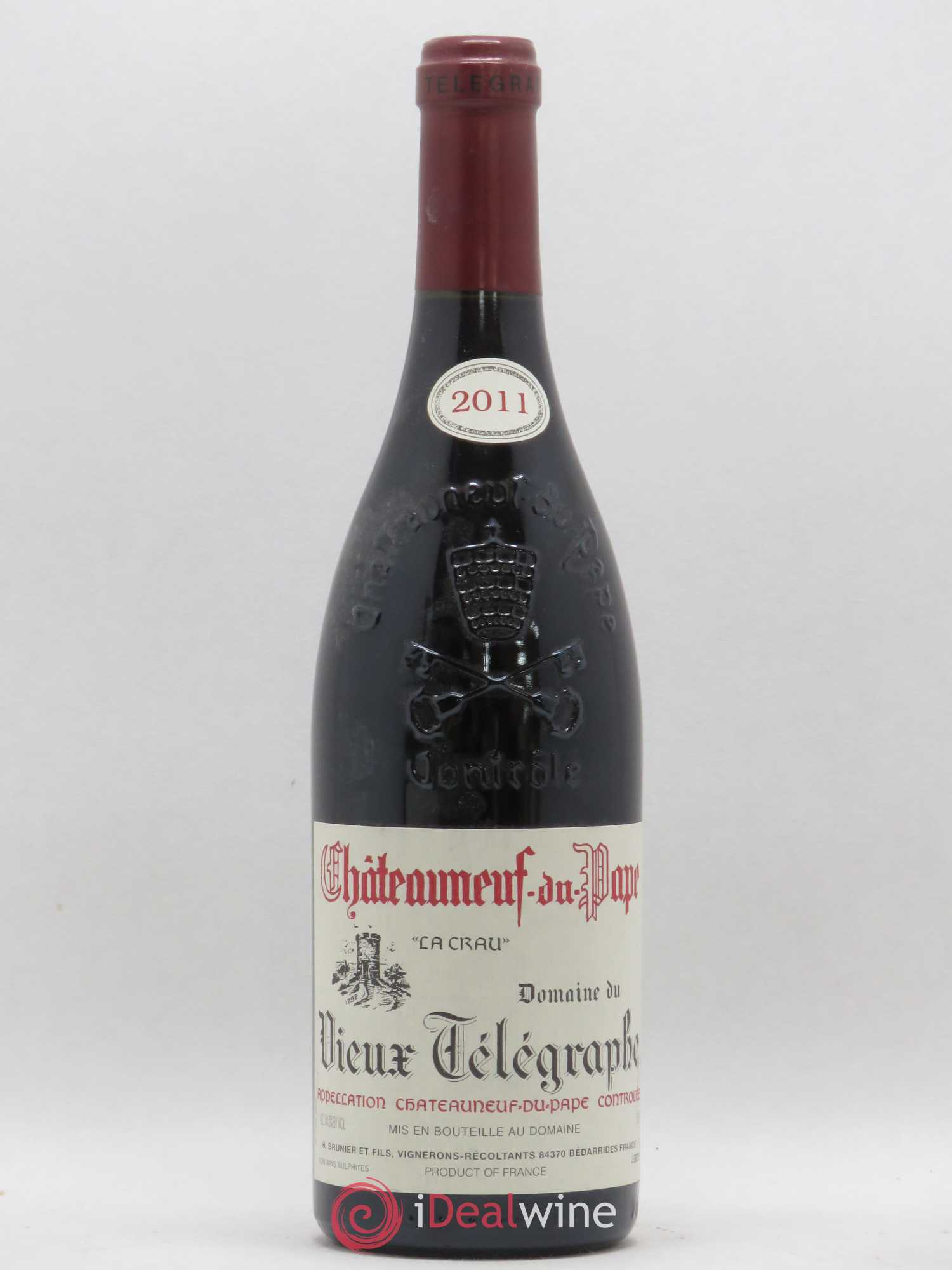 Châteauneuf-du-Pape Vieux Télégraphe (Domaine du) Vignobles Brunier 2011 - Lot de 1 bouteille - 0