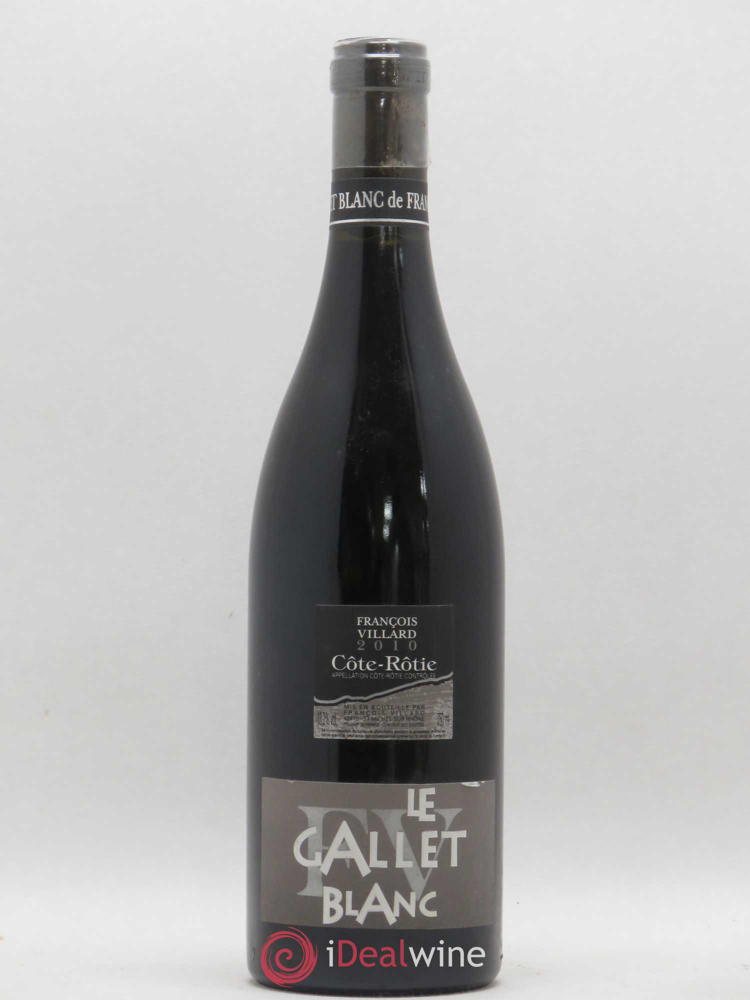 Côte-Rôtie Le Gallet Blanc François Villard 2010 - Lot de 1 bouteille - 0