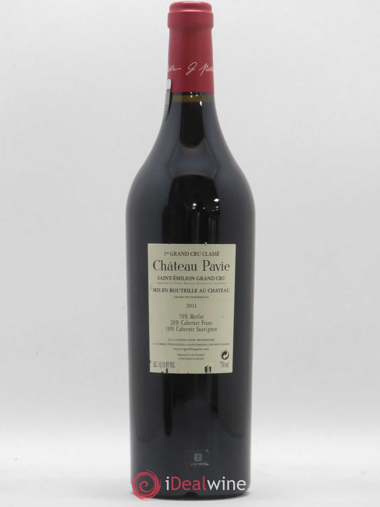 Château Pavie 1er Grand Cru Classé A 2011 - Lot de 1 bouteille - 1