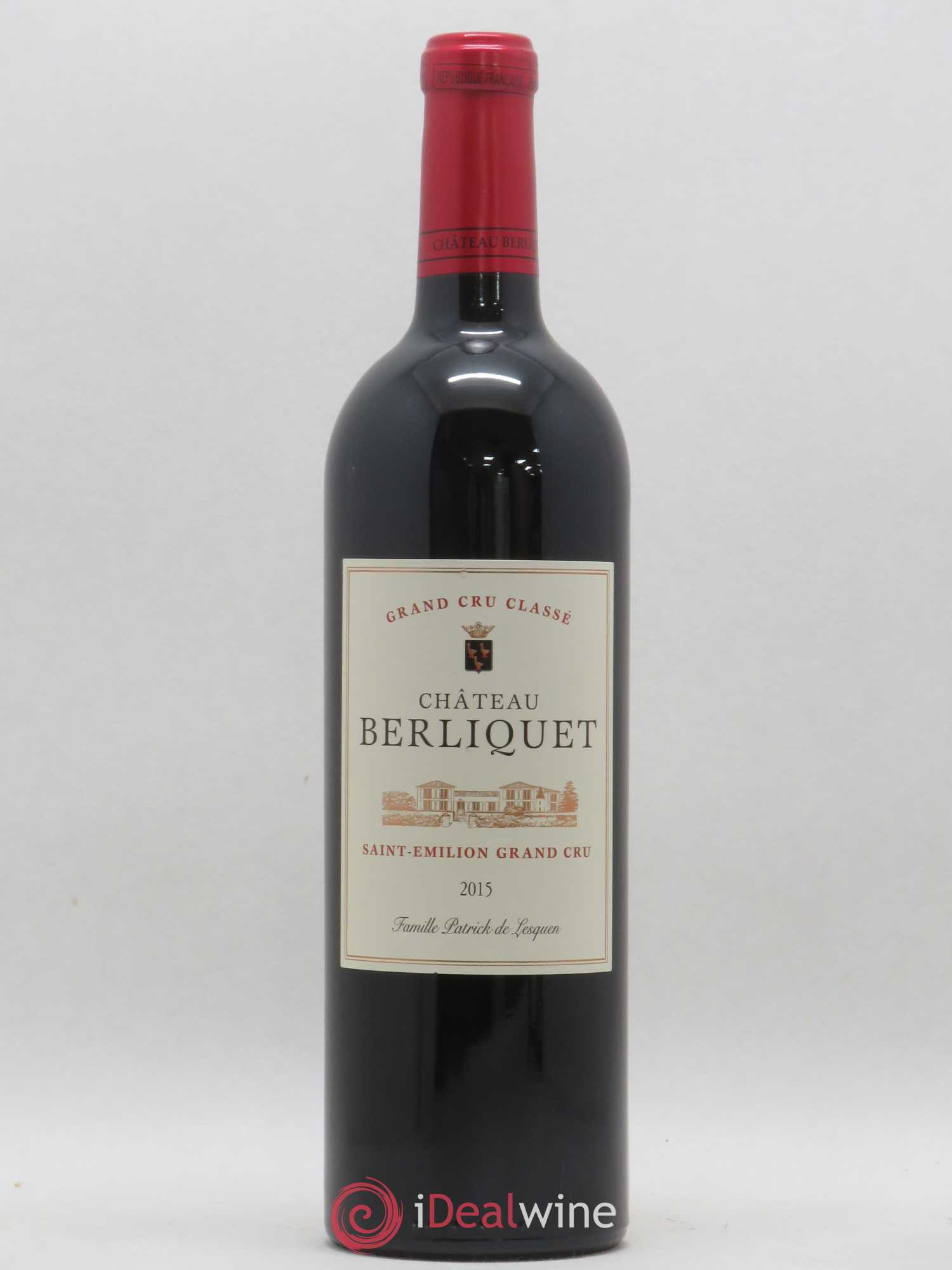 Château Berliquet Grand Cru Classé 2015 - Lot de 1 bouteille - 0