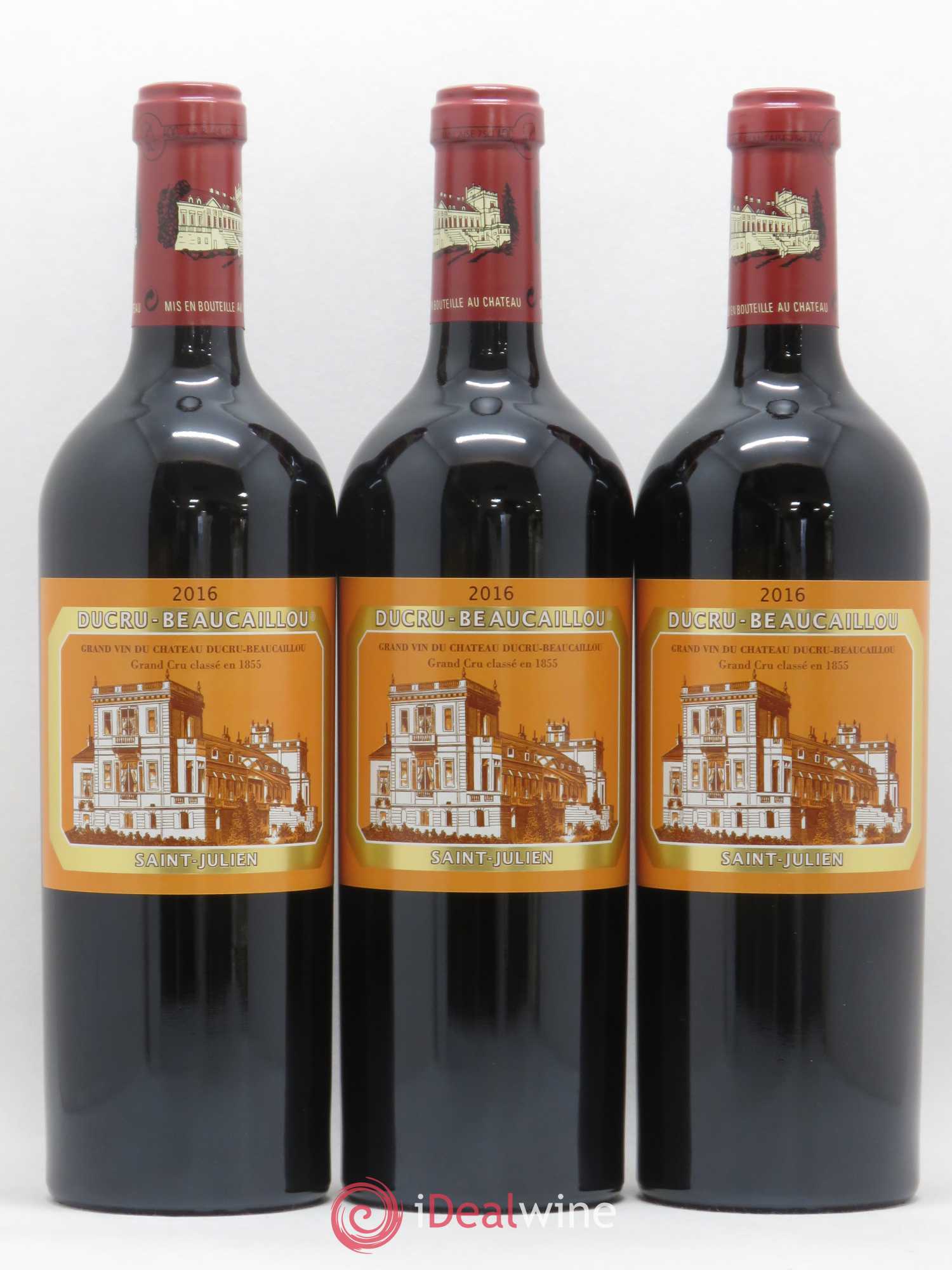 Château Ducru Beaucaillou 2ème Grand Cru Classé 2016 - Lot de 3 bouteilles - 0