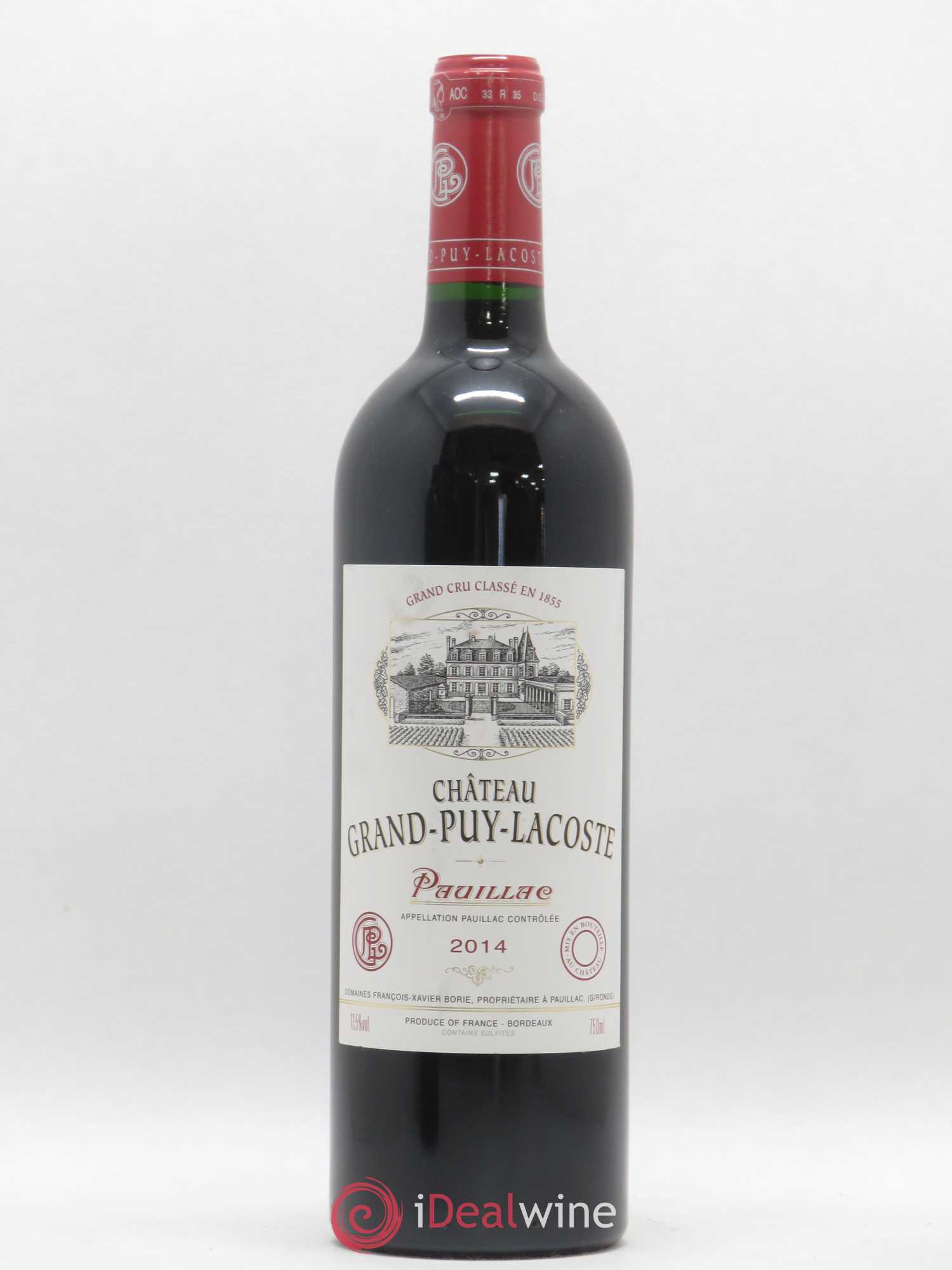 Château Grand Puy Lacoste 5ème Grand Cru Classé 2014 - Lot de 1 bouteille - 0