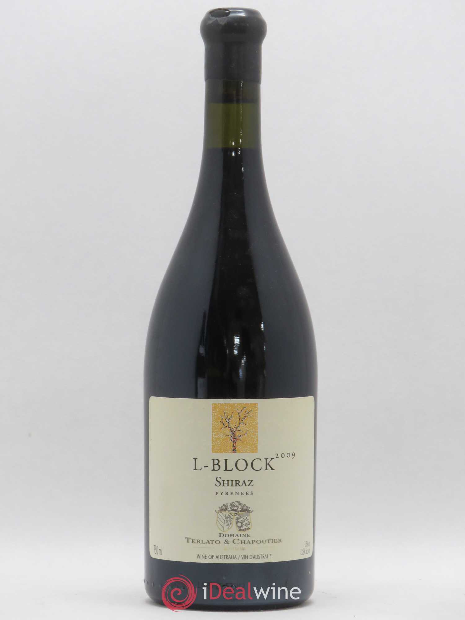 Australie Terlato & Chapoutier L-BLOCK Chapoutier Shiraz Pyrénées 2009 - Lot de 1 bouteille - 0