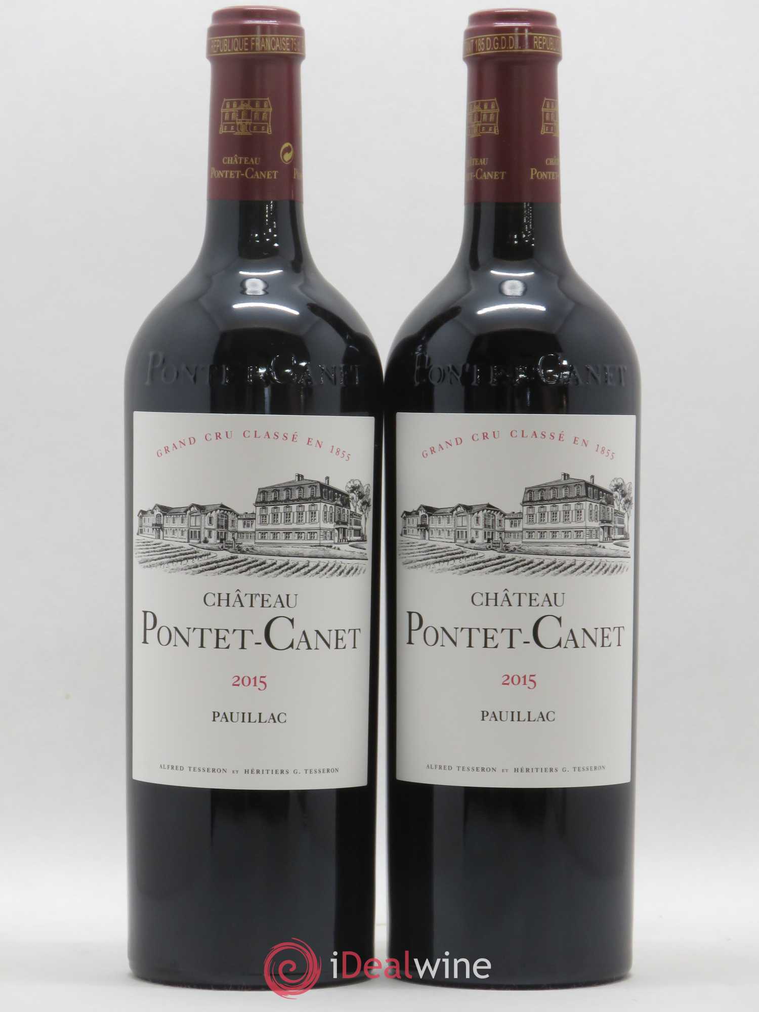 Château Pontet Canet 5ème Grand Cru Classé 2015 - Lot de 2 bouteilles - 0