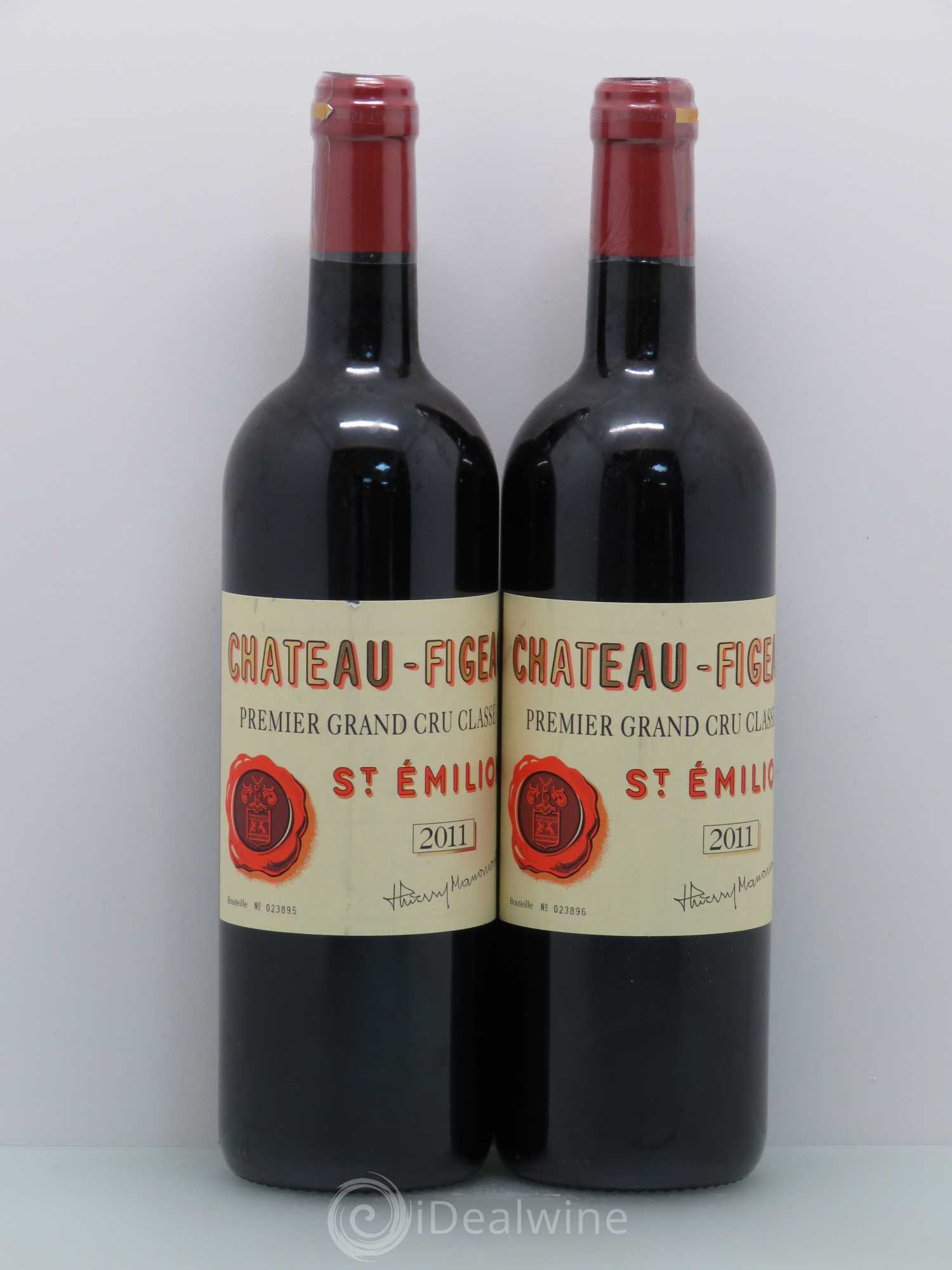 Château Figeac 1er Grand Cru Classé A 2011 - Lot de 2 bouteilles - 0