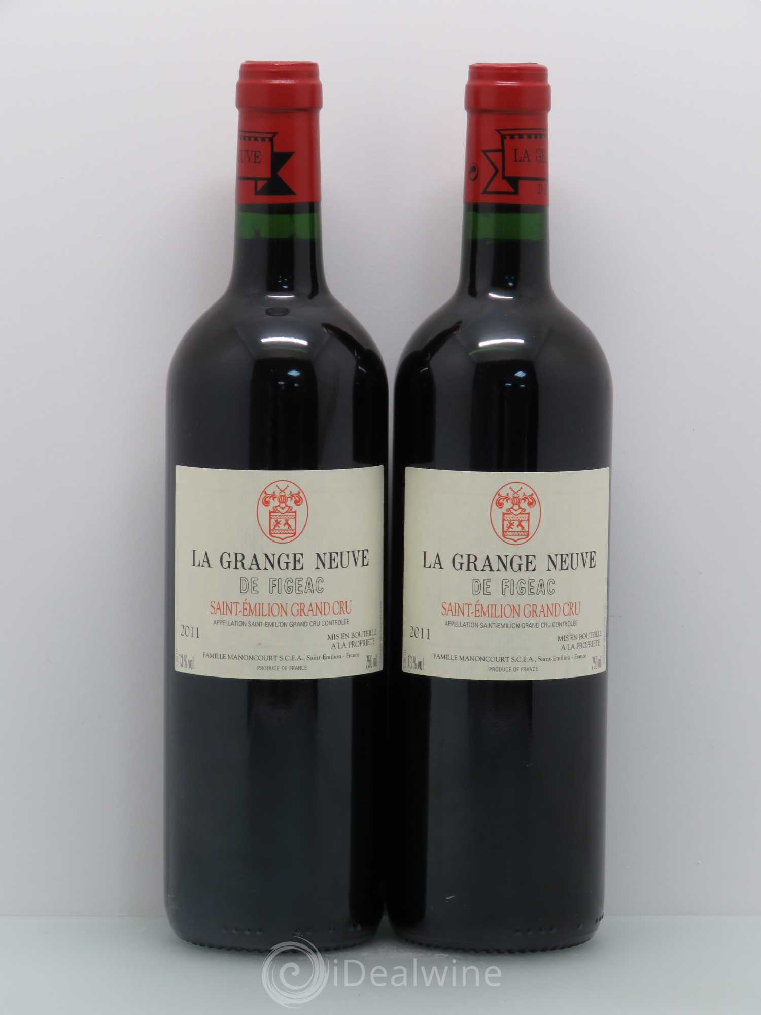 Château La Grange Neuve de Figeac 2011 - Lot de 2 bouteilles - 0