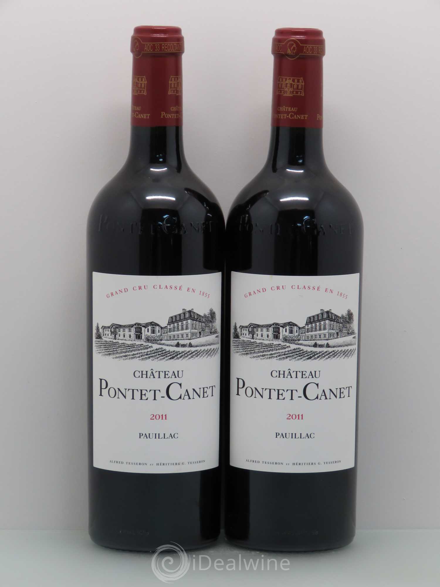 Château Pontet Canet 5ème Grand Cru Classé 2011 - Lot de 2 bouteilles - 0