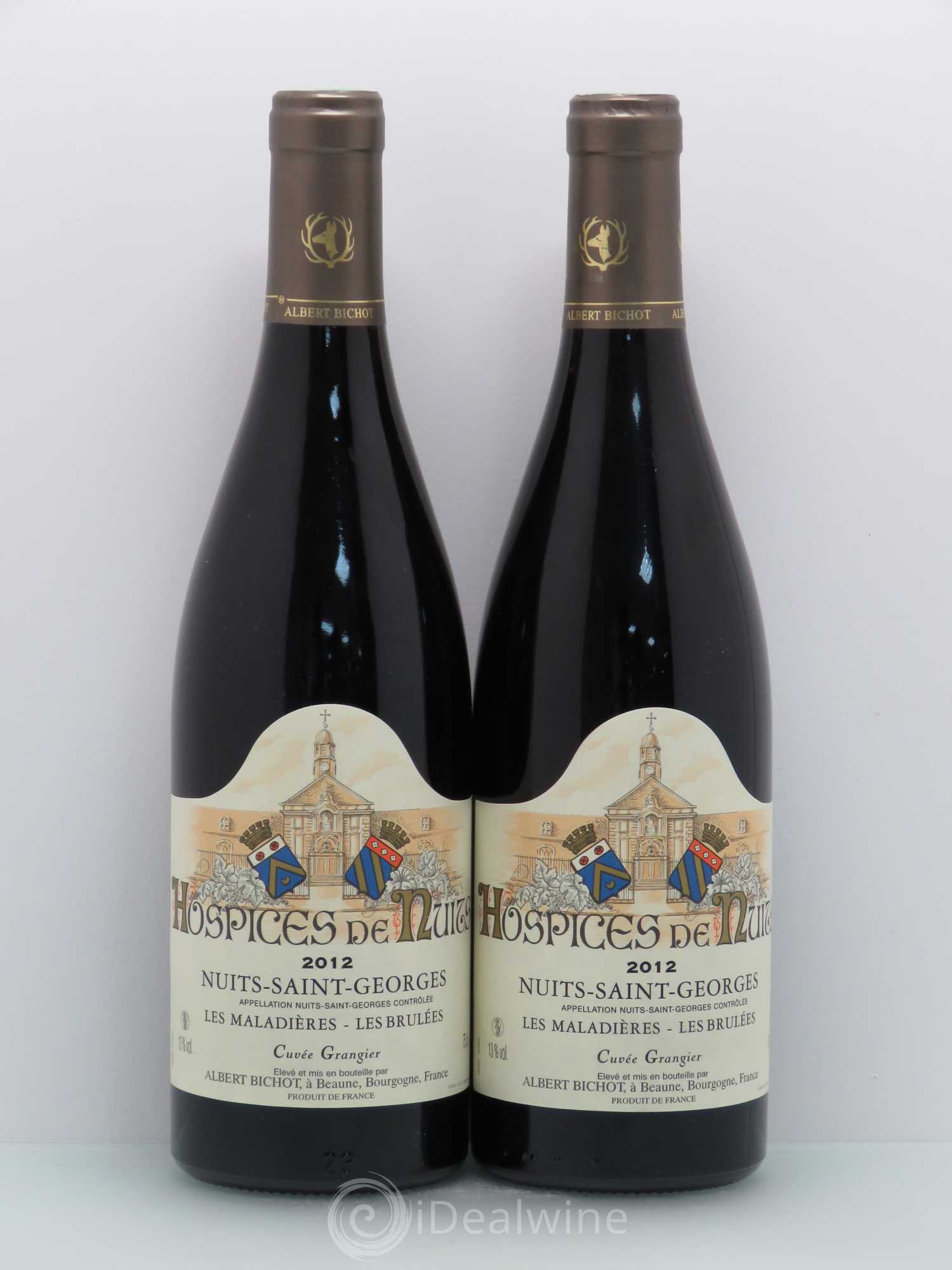Nuits-Saint-Georges 1er Cru Les Maladières- Les Brûlées Cuvée Grangier 2012 - Posten von 2 Flaschen - 0