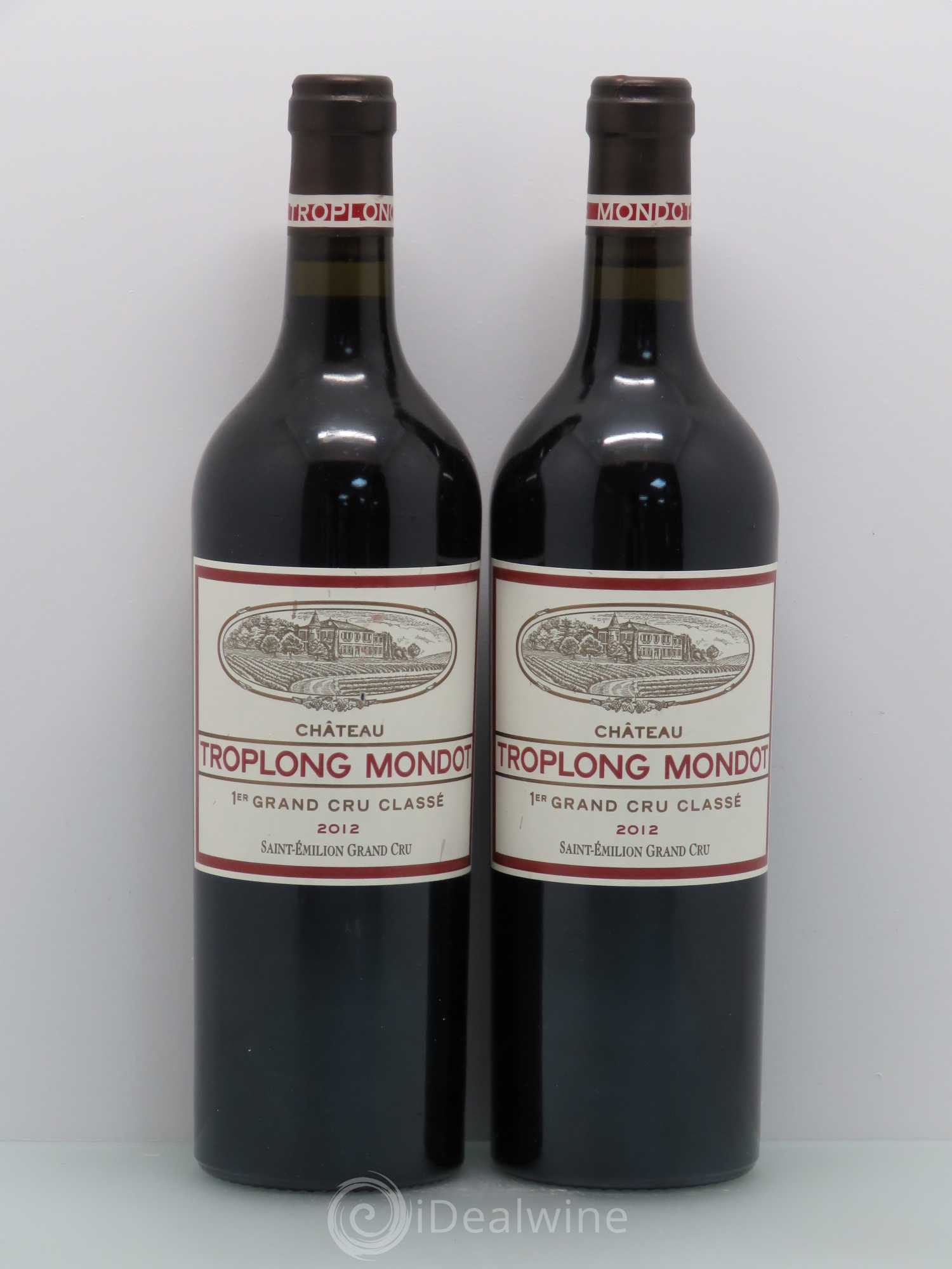 Château Troplong Mondot 1er Grand Cru Classé B 2012 - Lot de 2 bouteilles - 0