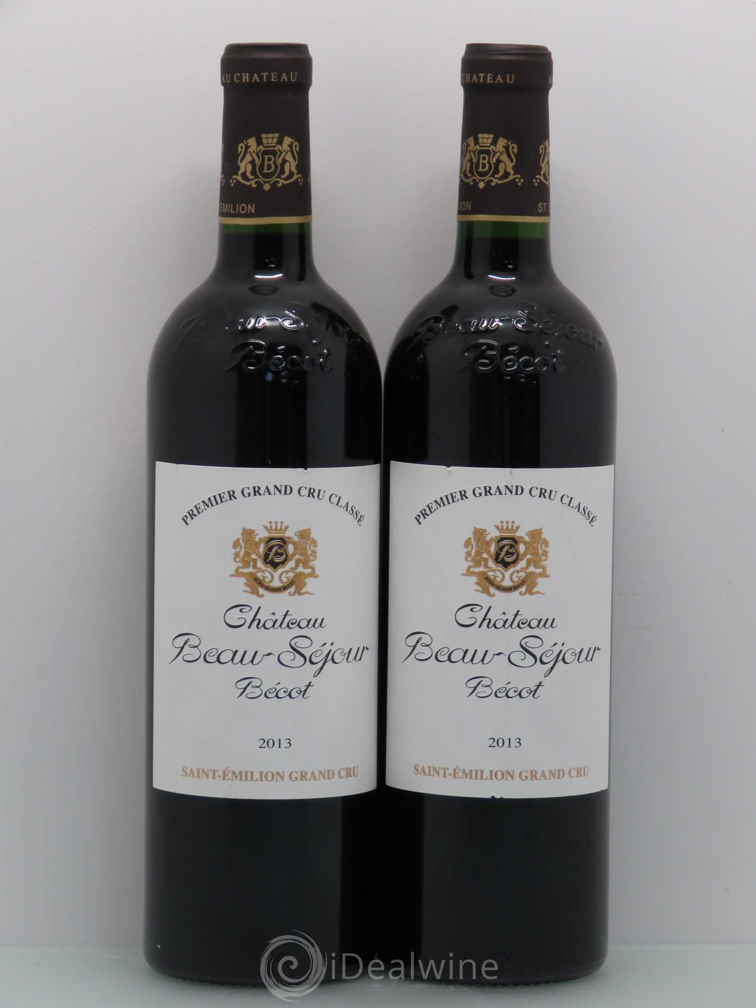 Château Beau-Séjour Bécot 1er Grand Cru Classé B 2013 - Lot de 2 bouteilles - 0