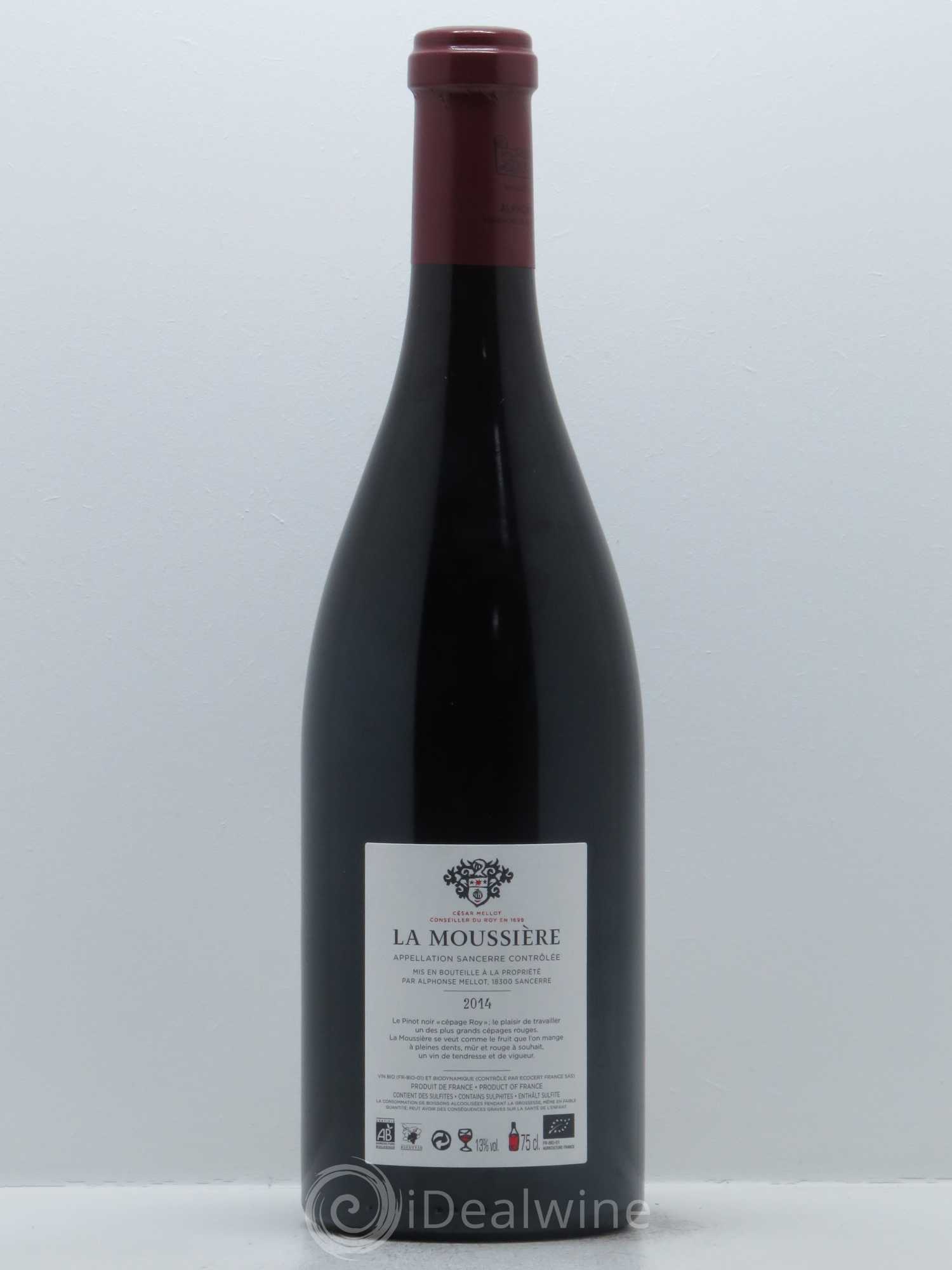 Sancerre La Moussière Alphonse Mellot 2014 - Lot de 1 bouteille - 1