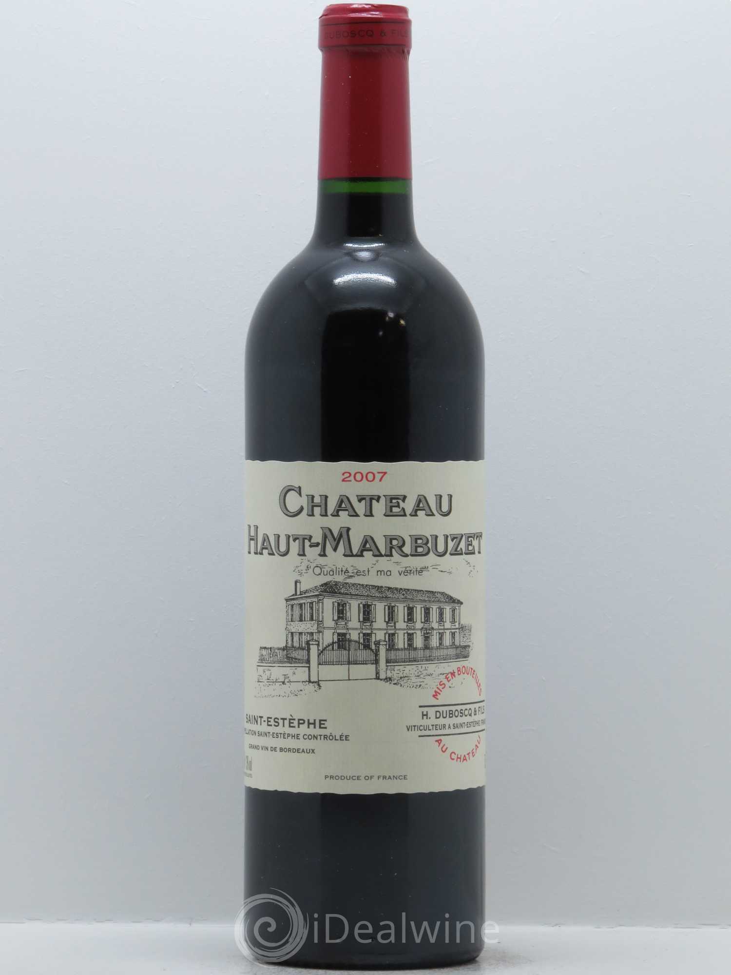 Château Haut Marbuzet 2007 - Lot de 1 bouteille - 0