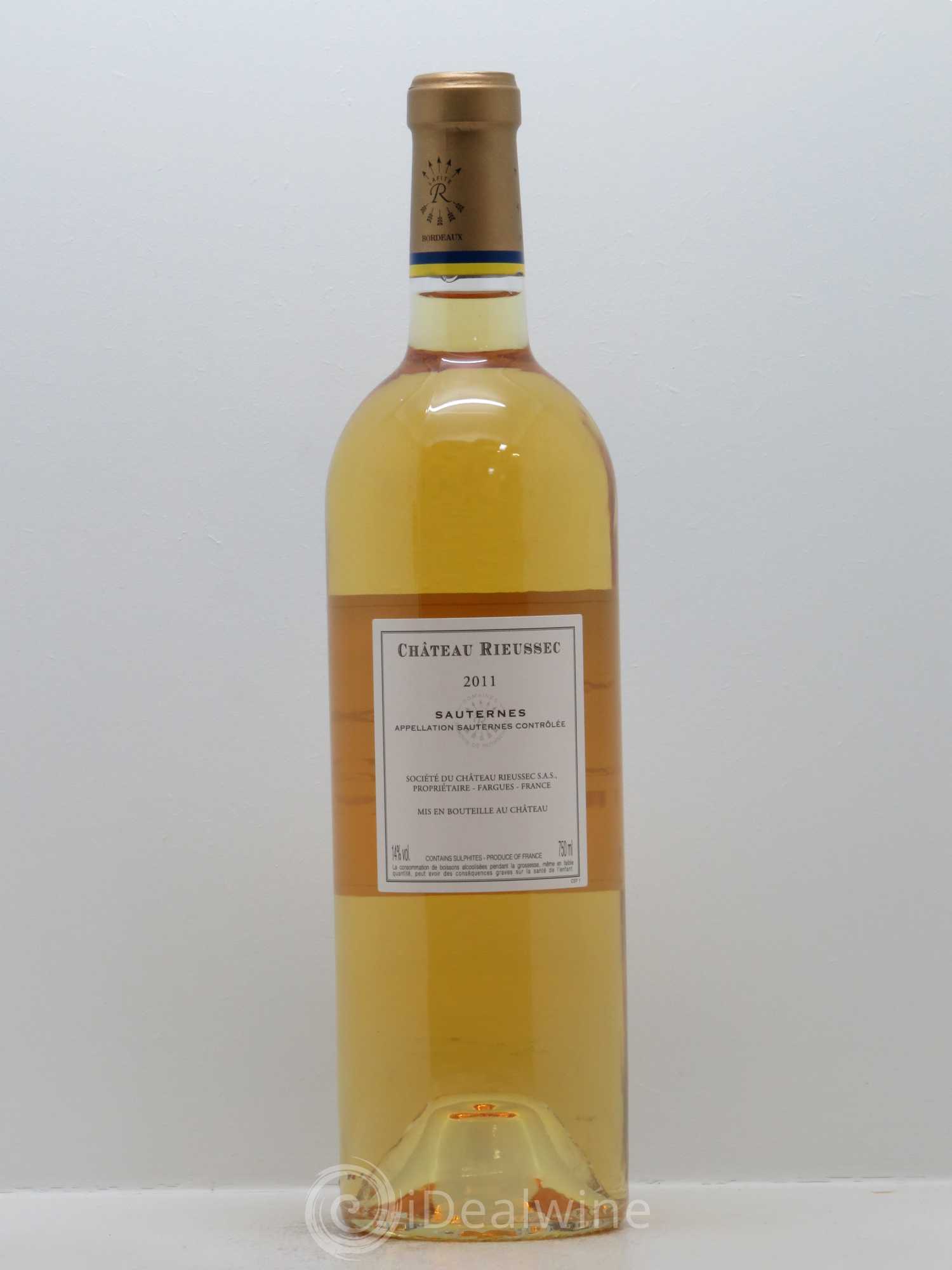 Château Rieussec 1er Grand Cru Classé 2011 - Lot de 1 bouteille - 1