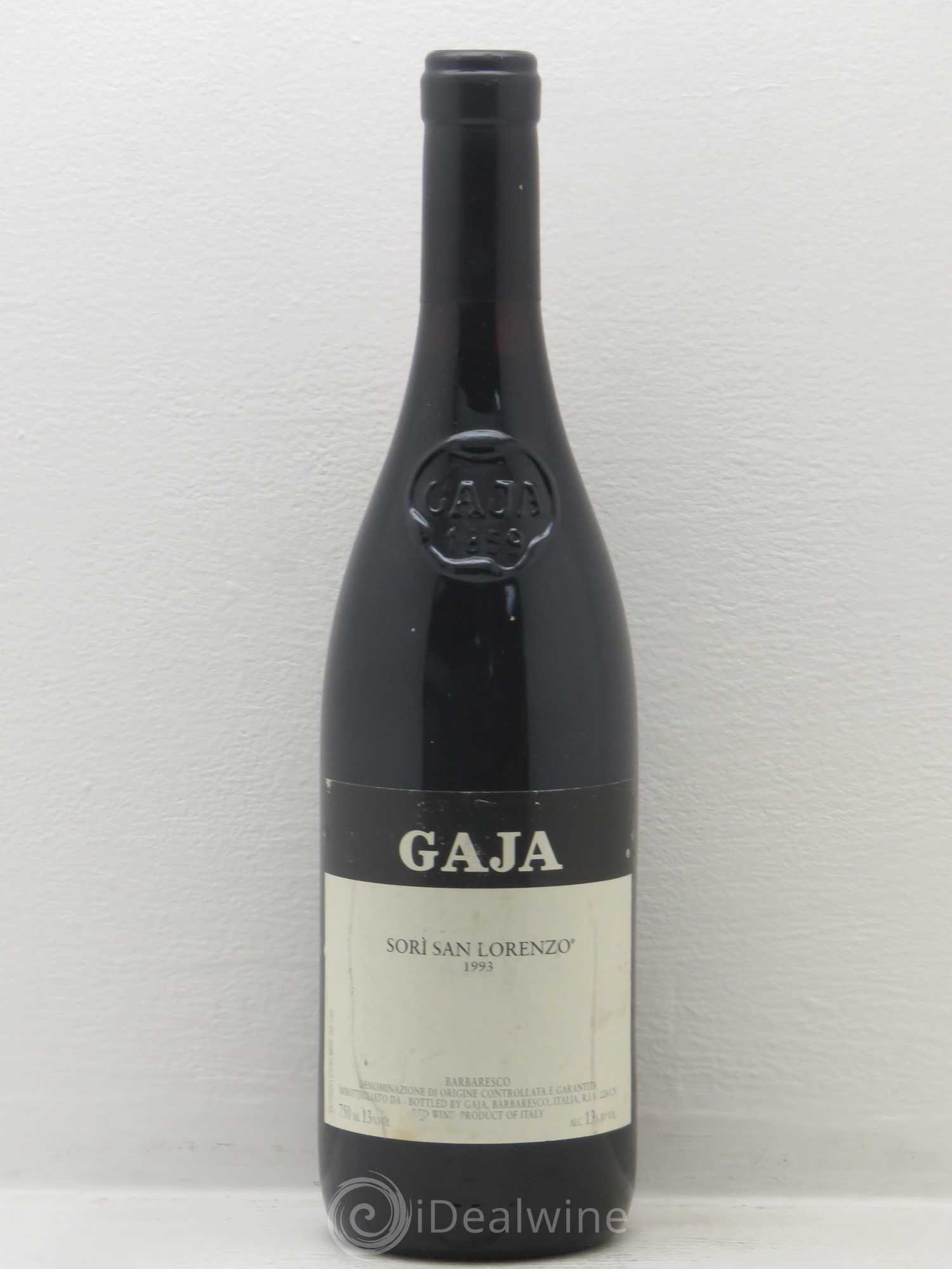 Barbaresco DOCG Angelo Gaja Sori San Lorenzo 1993 - Posten von 1 Flasche - 0