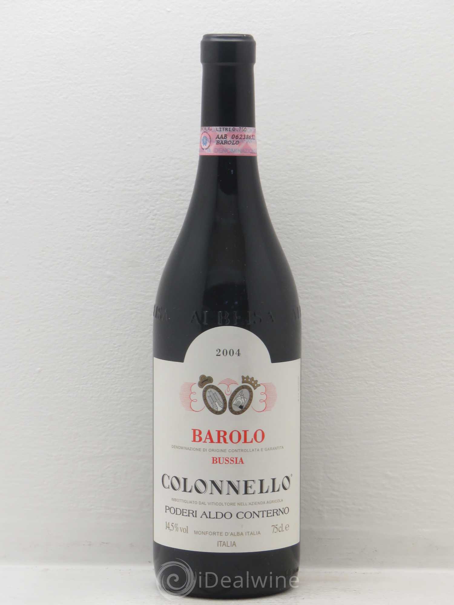 Barolo DOCG Bussia Colonnello Aldo Conterno Bussia 2004 - Lot de 1 bouteille - 0