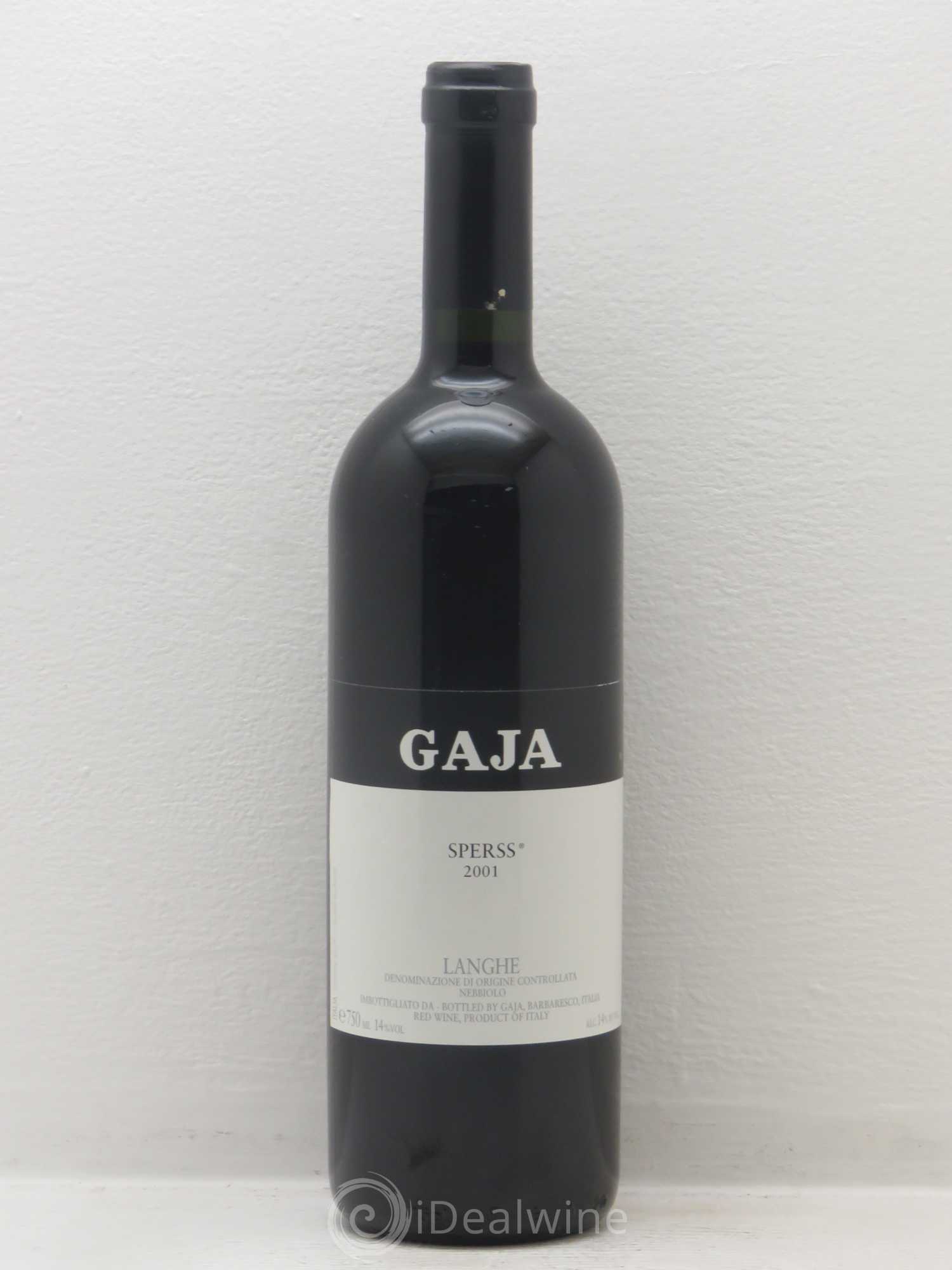 Langhe Sperss Angelo Gaja 2001 - Lot de 1 bouteille - 0