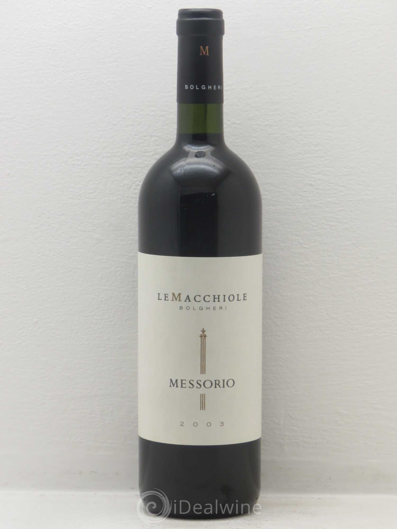 Toscana IGT Le Macchiole Messorio 2003 - Lot de 1 bouteille - 0