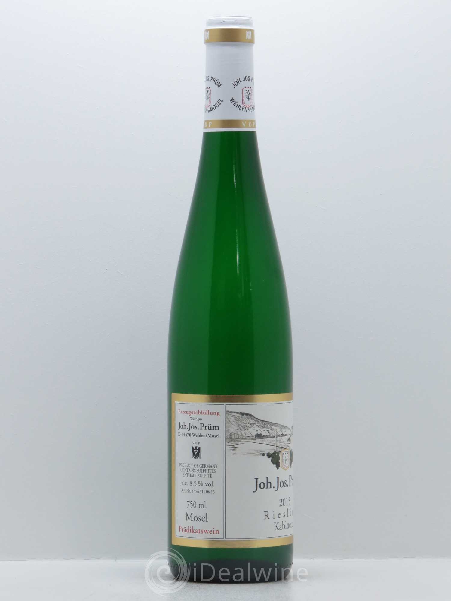 Riesling Joh. Jos. Prum Kabinett 2015 - Lot de 1 bouteille - 1