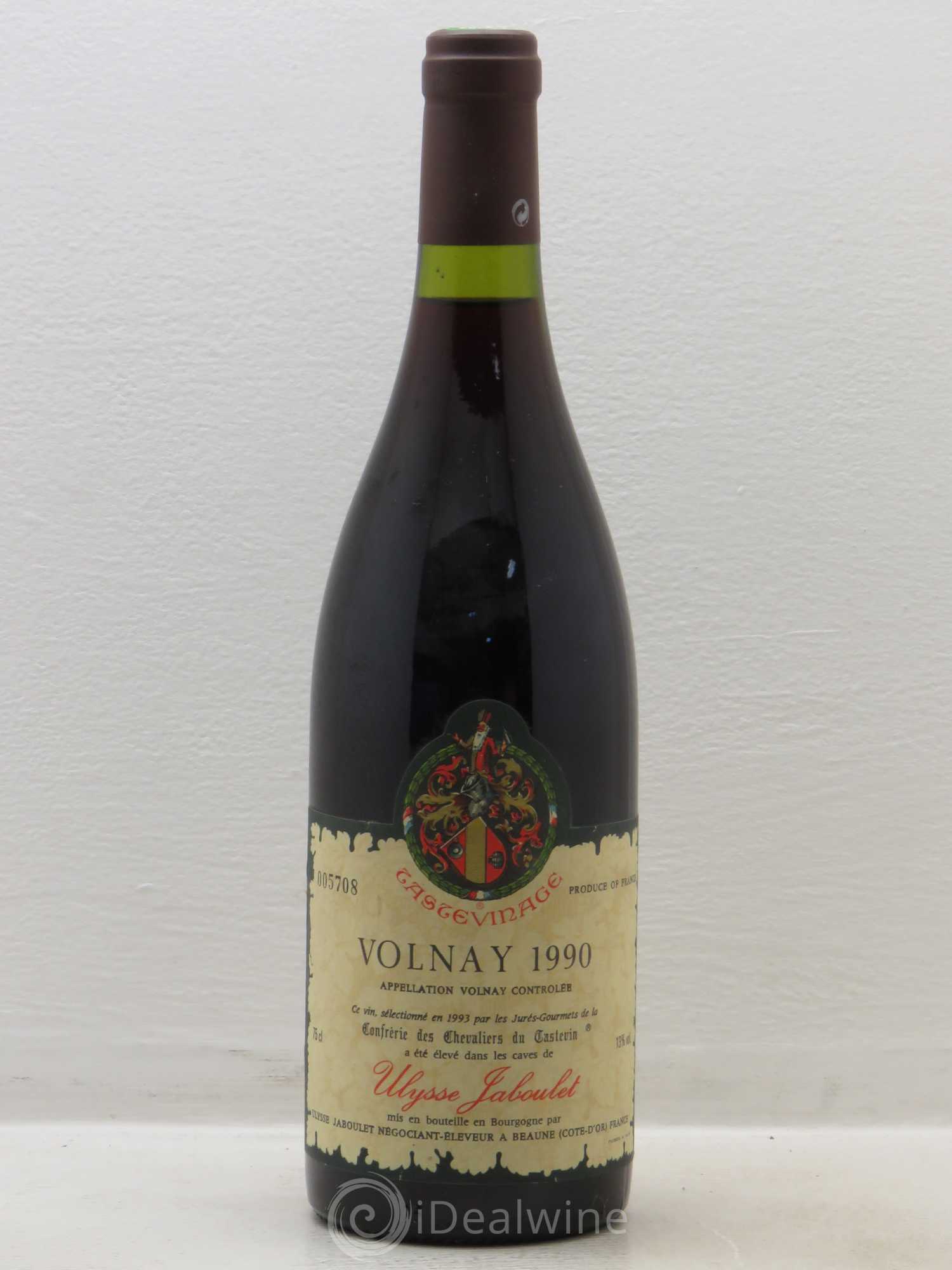 Volnay Ulysse Jaboulet Tastevinage (sans prix de réserve) 1990 - Posten von 1 Flasche - 0