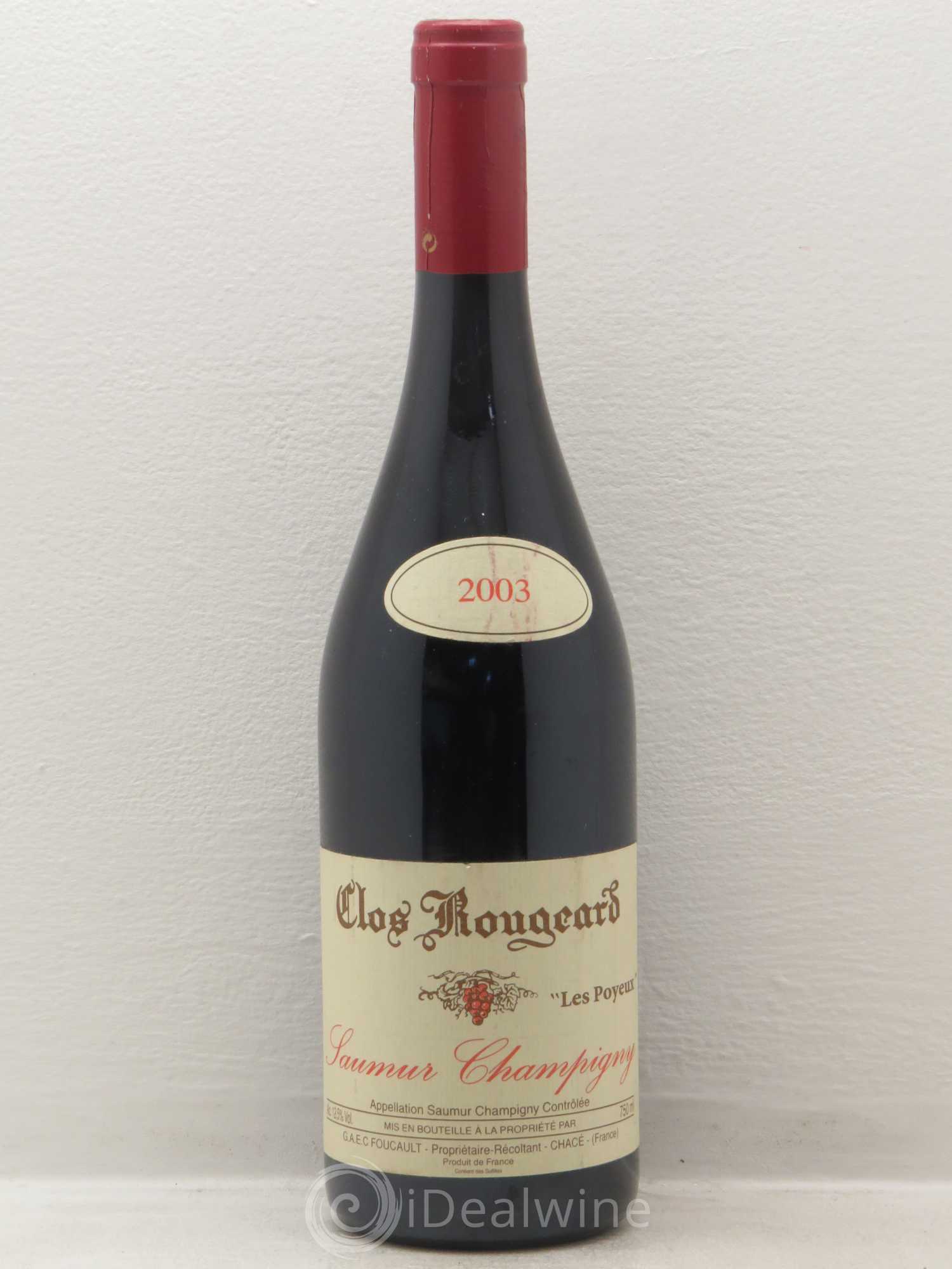 Saumur-Champigny Les Poyeux Clos Rougeard 2003 - Lot de 1 bouteille - 0