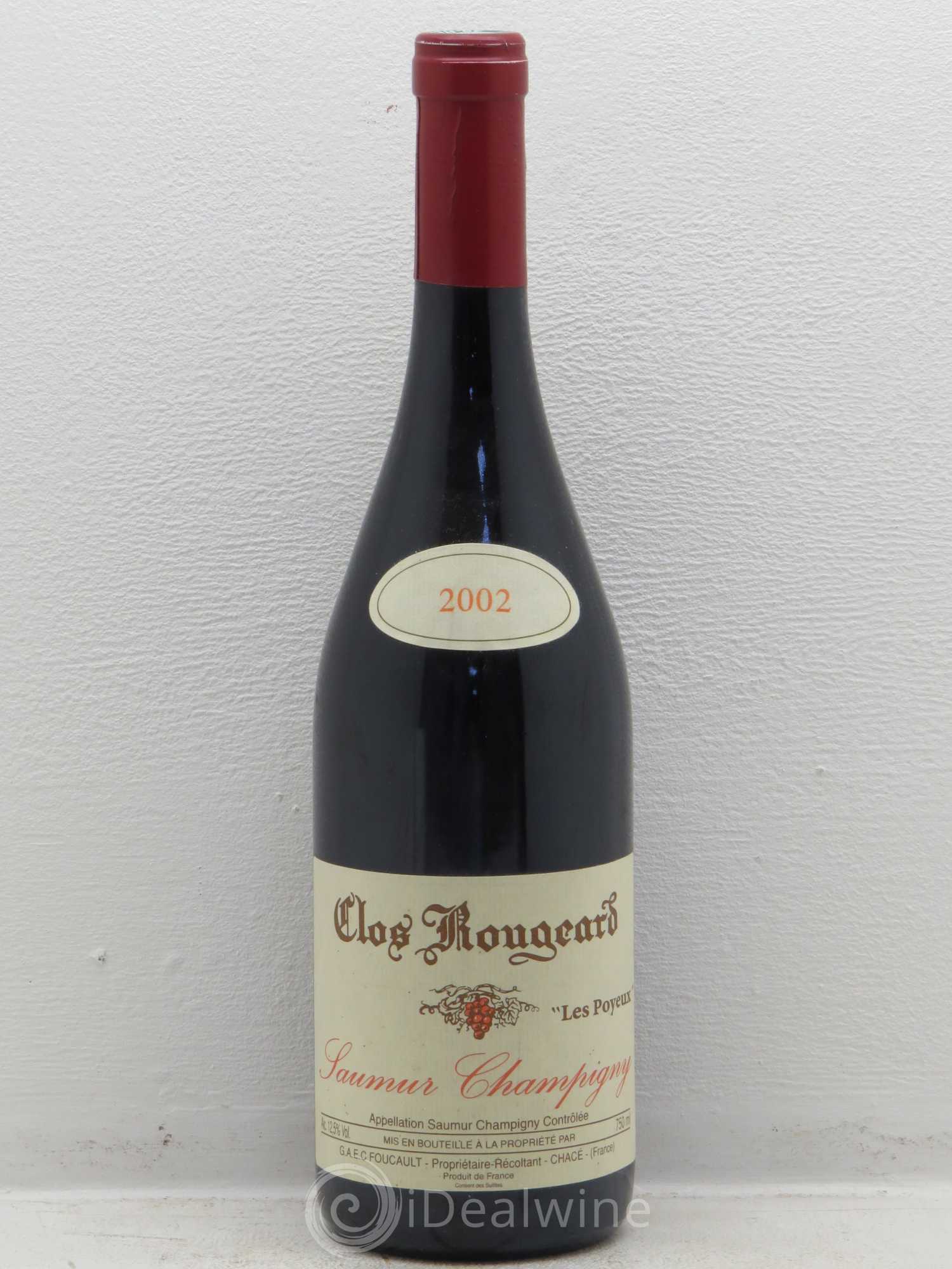 Saumur-Champigny Les Poyeux Clos Rougeard 2002 - Lot de 1 bouteille - 0
