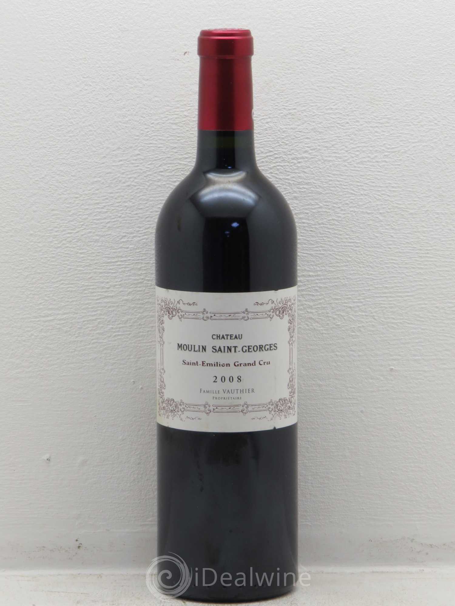 Château Moulin Saint Georges 2008 - Lot de 1 bouteille - 0