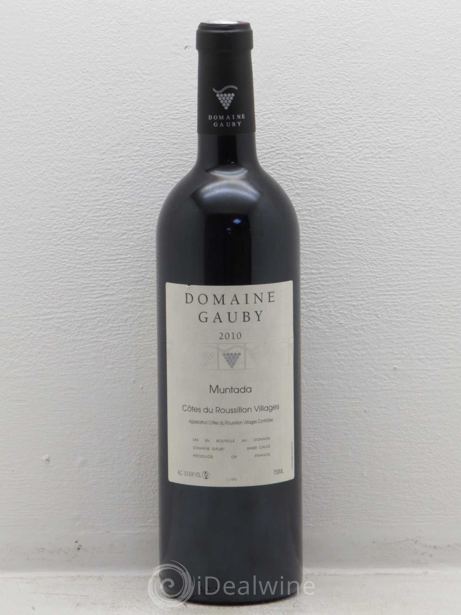 Côtes Catalanes (anciennement Côtes du Roussillon Villages) La Muntada Gauby (Domaine) 2010 - Lot de 1 bouteille - 0