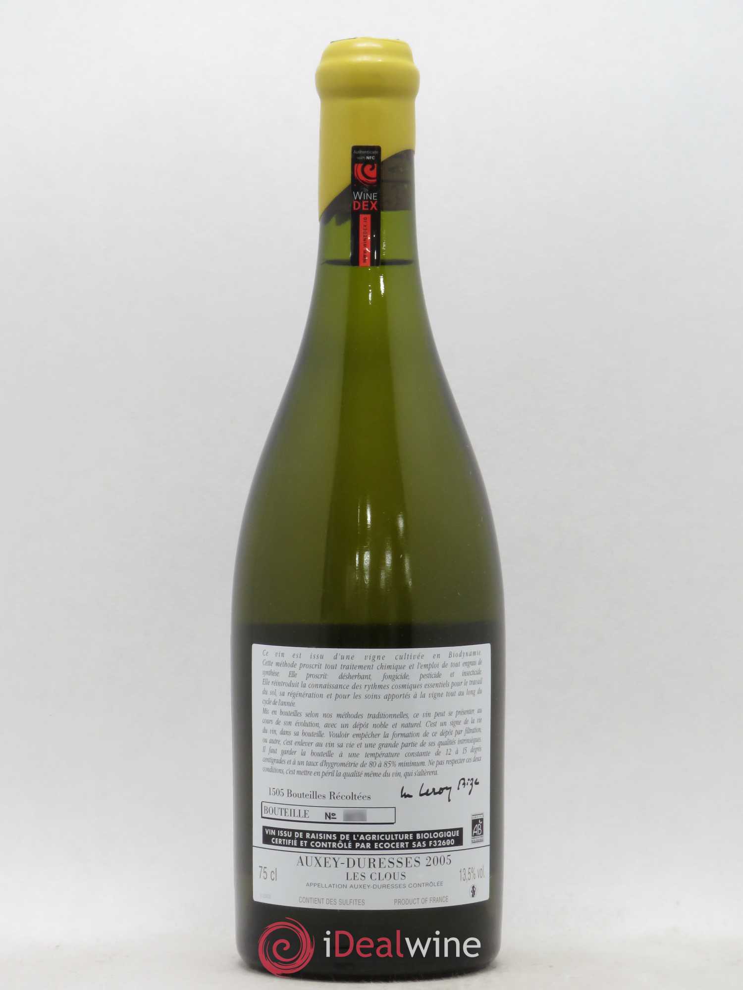 Auxey-Duresses Les Clous d'Auvenay (Domaine) 2005 - Lot de 1 bouteille - 1