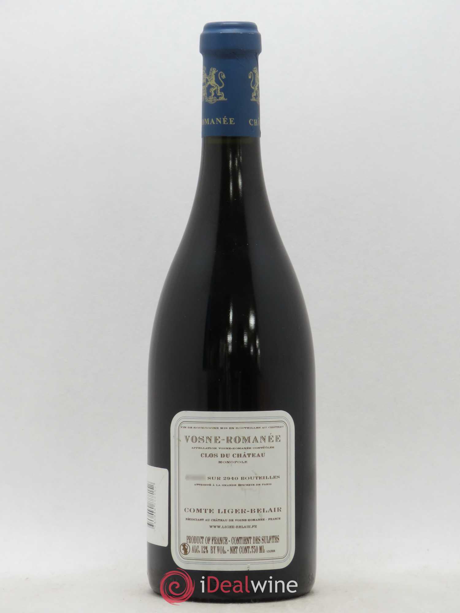 Vosne-Romanée Clos du Château Comte Liger-Belair (Domaine du) 2008 - Lot de 1 bouteille - 1