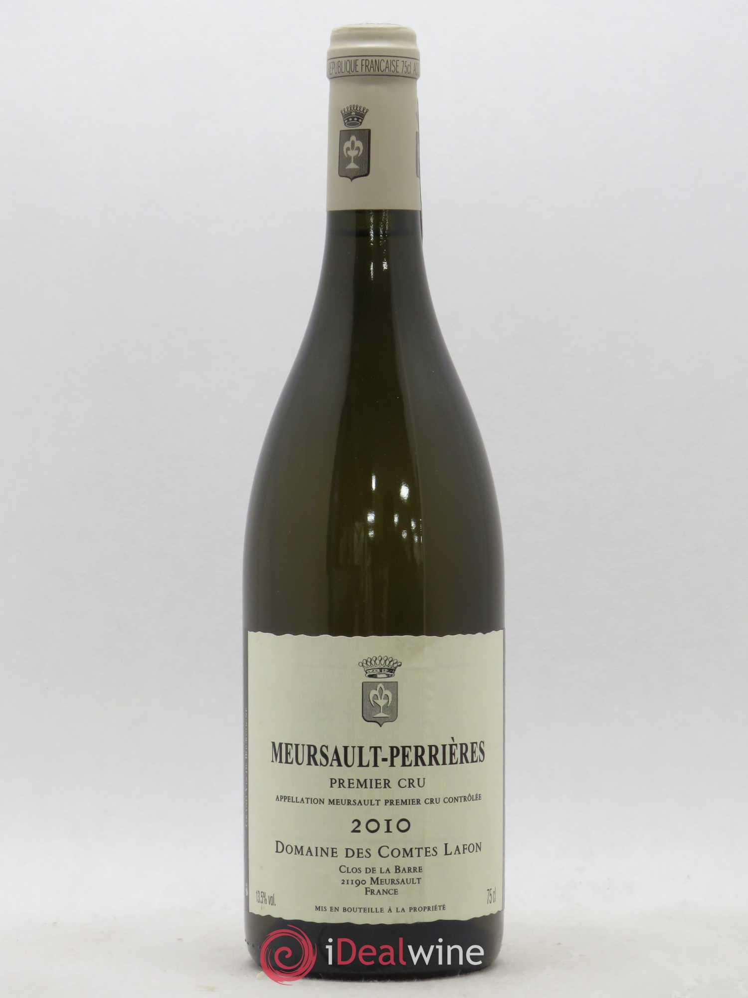 Meursault 1er Cru Perrières Comtes Lafon (Domaine des) 2010 - Lot de 1 bouteille - 0