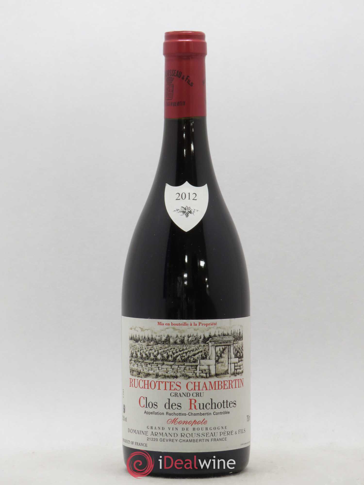 Ruchottes-Chambertin Grand Cru Clos des Ruchottes Armand Rousseau (Domaine) 2012 - Lot of 1 bottle - 0