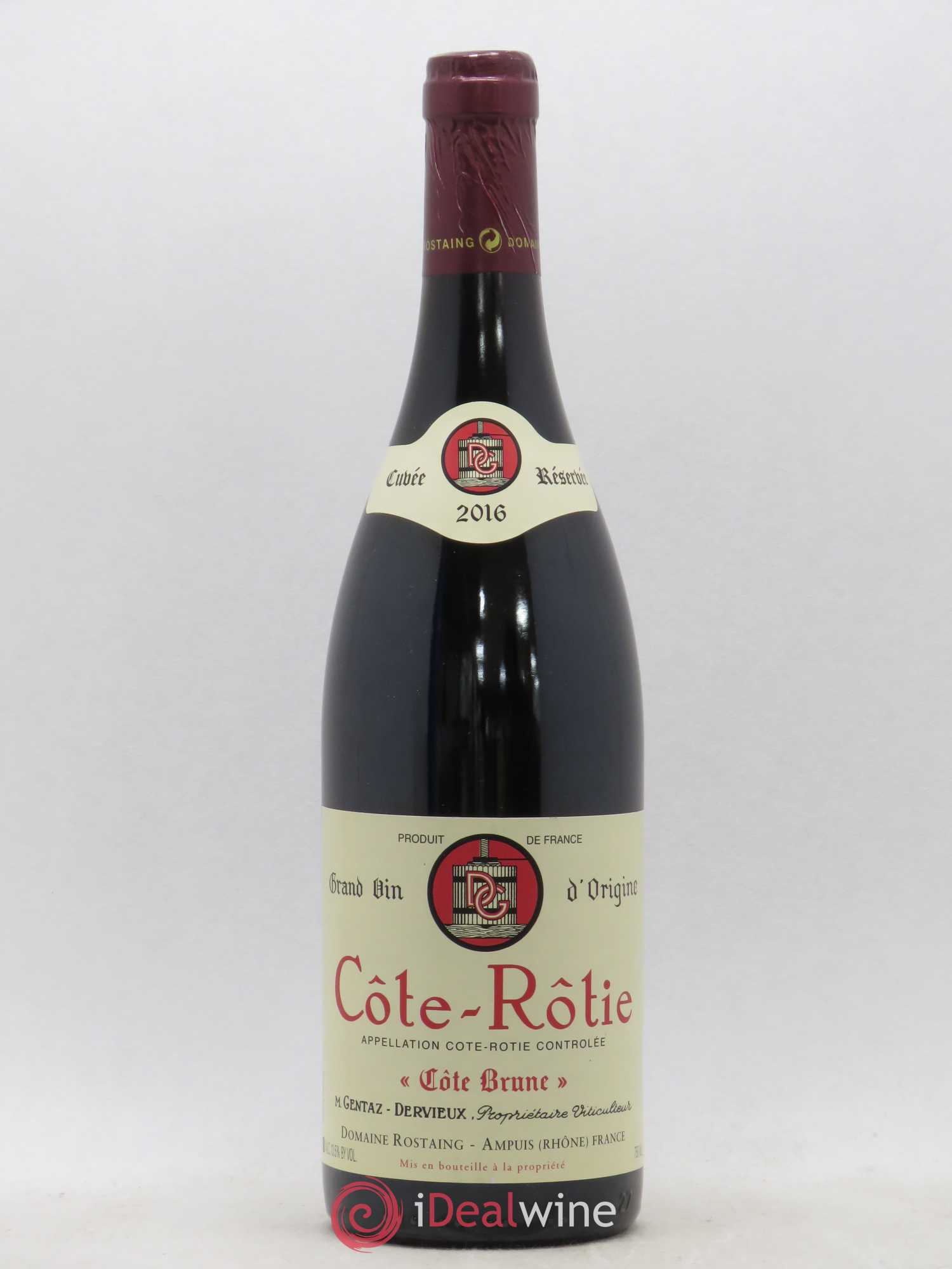 Côte-Rôtie Côte Brune Cuvée Réservée René Rostaing 2016 - Lot de 1 bouteille - 0