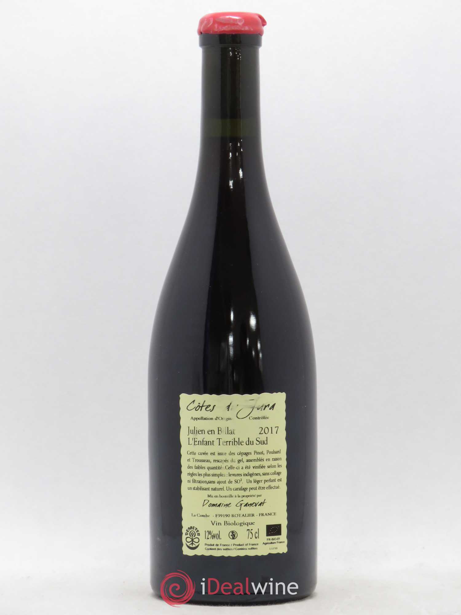 Côtes du Jura Julien en Billat l'enfant terrible du Sud Jean-François Ganevat (Domaine) 2017 - Lot de 1 bouteille - 1