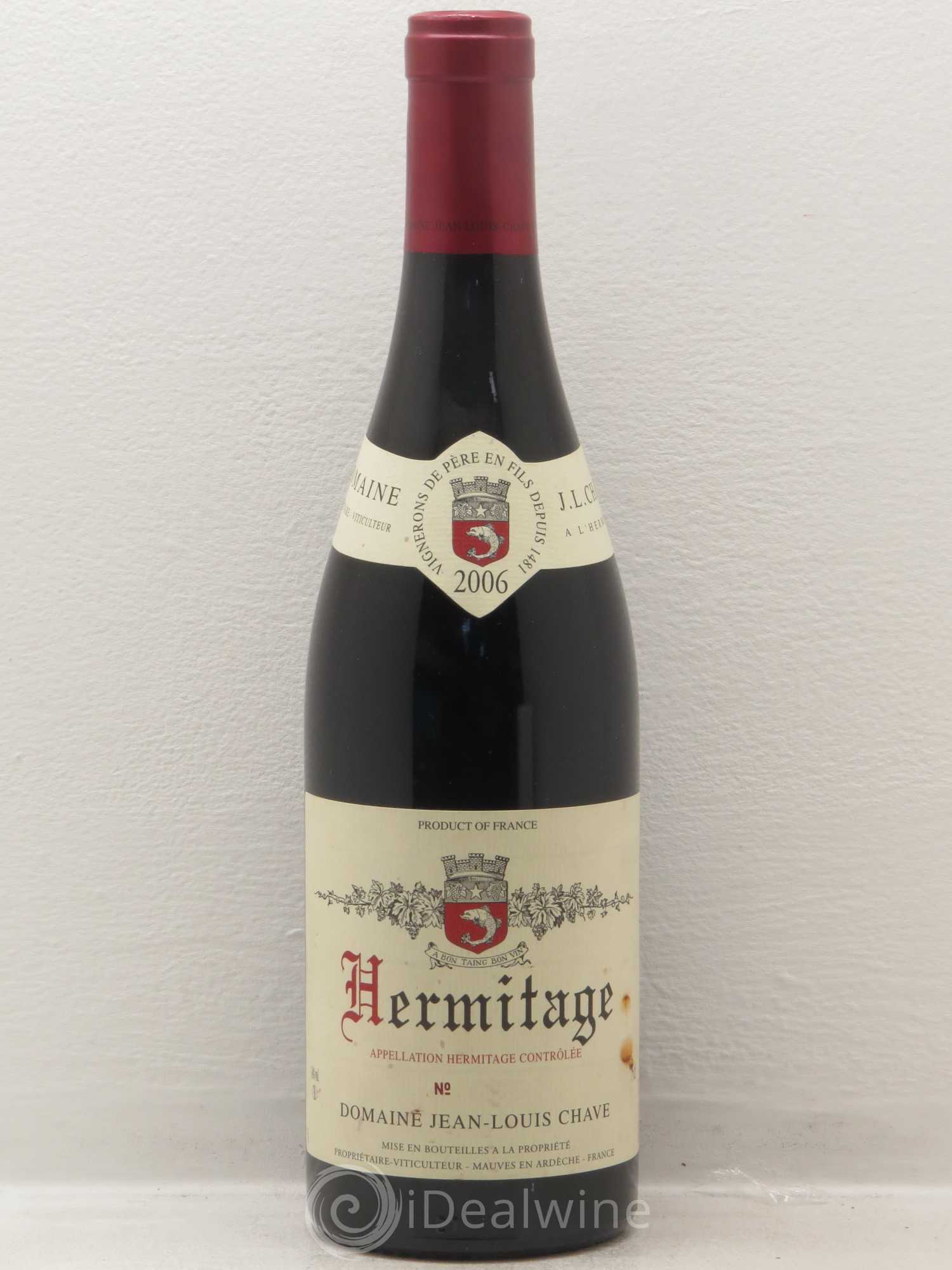 Hermitage Jean-Louis Chave 2006 - Lot de 1 bouteille - 0