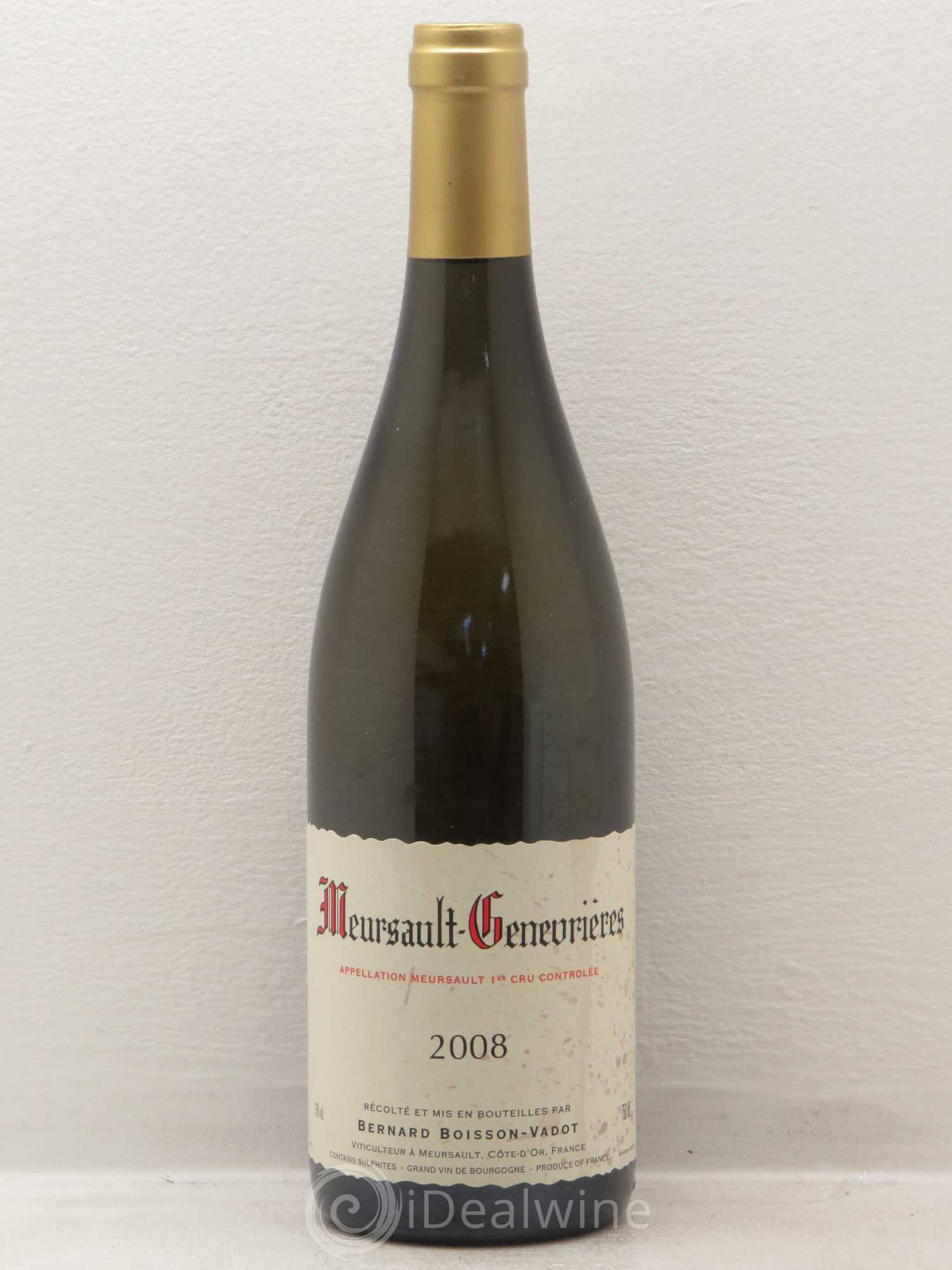 Meursault 1er Cru Genevrieres Boisson Vadot 2008 - Posten von 1 Flasche - 0