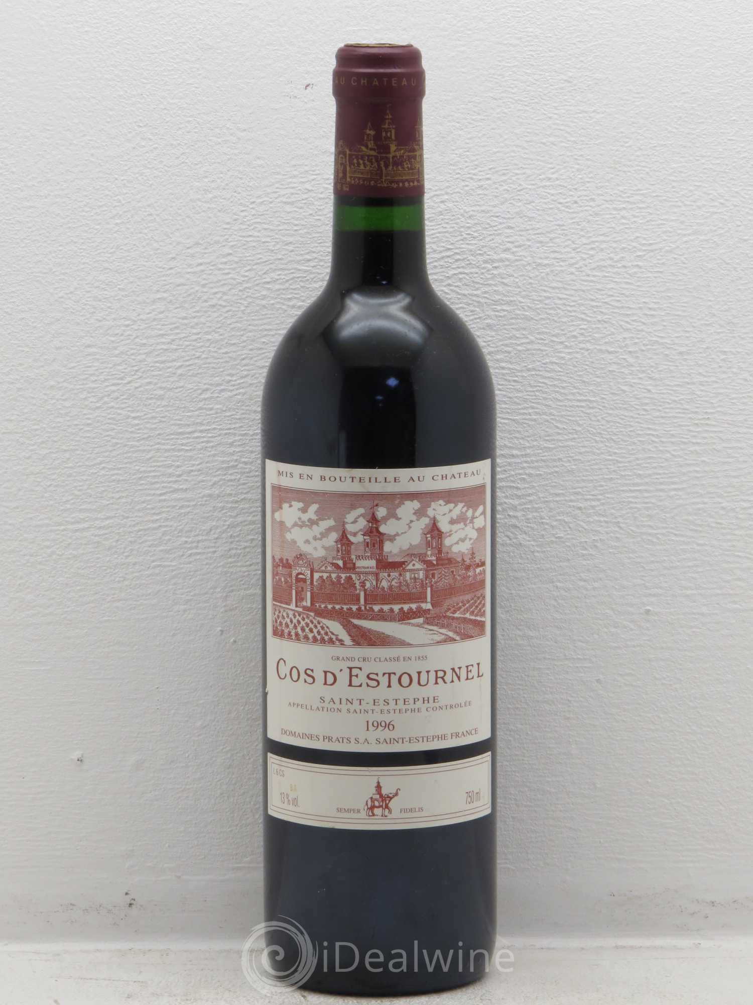 Cos d'Estournel 2ème Grand Cru Classé 1996 - Lot de 1 bouteille - 0