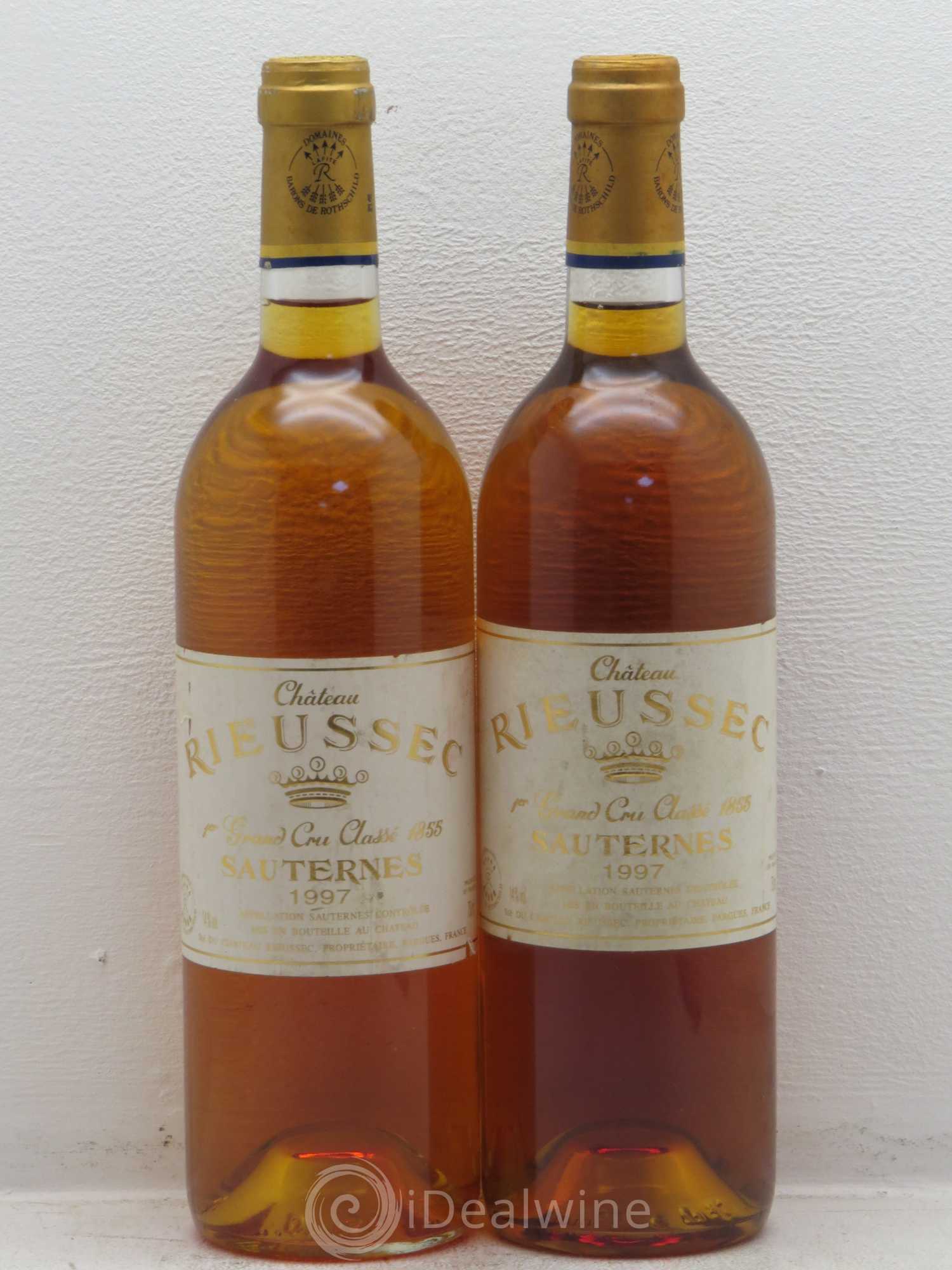 Château Rieussec 1er Grand Cru Classé 1997 - Lot de 2 bouteilles - 0